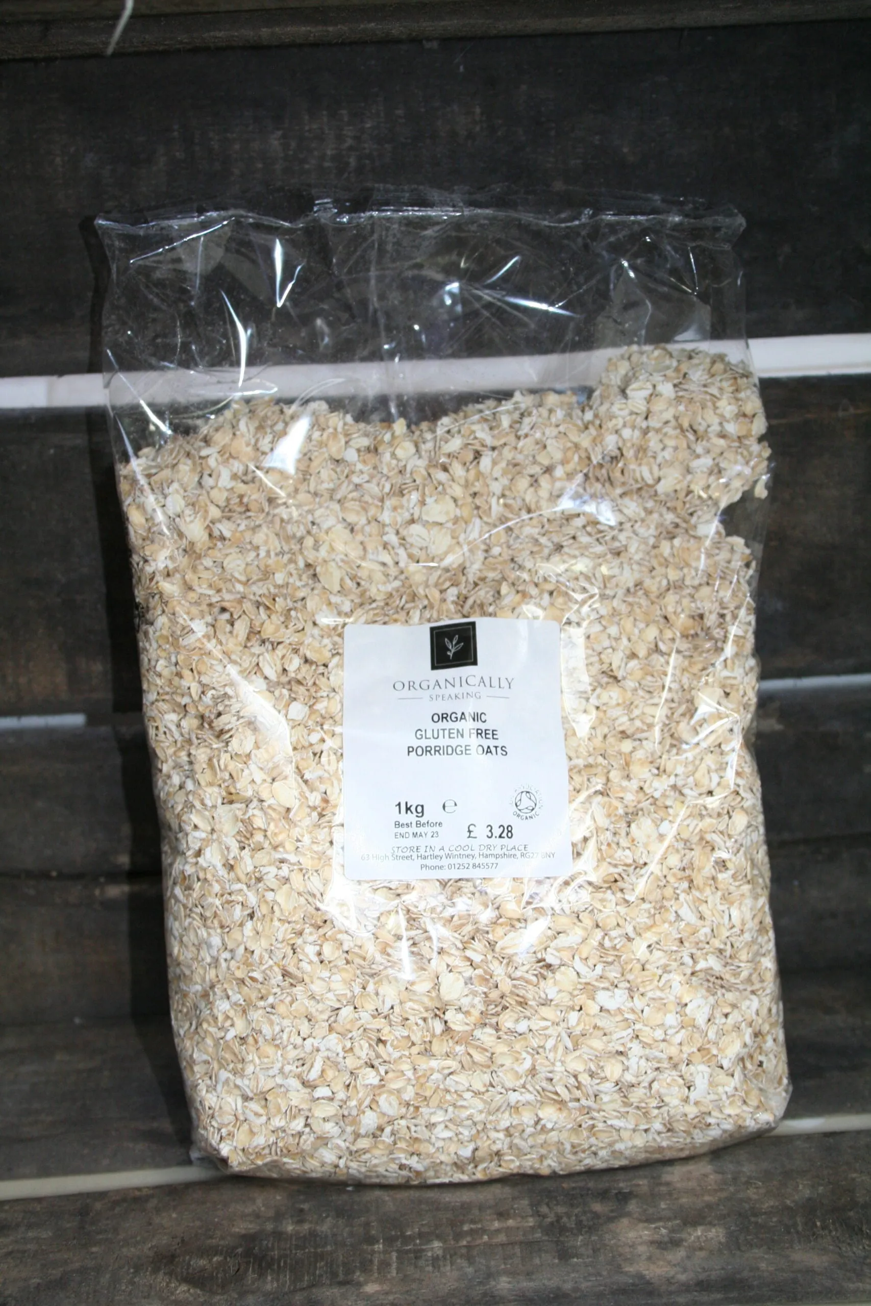 Organically Speaking gluten free porridge oats