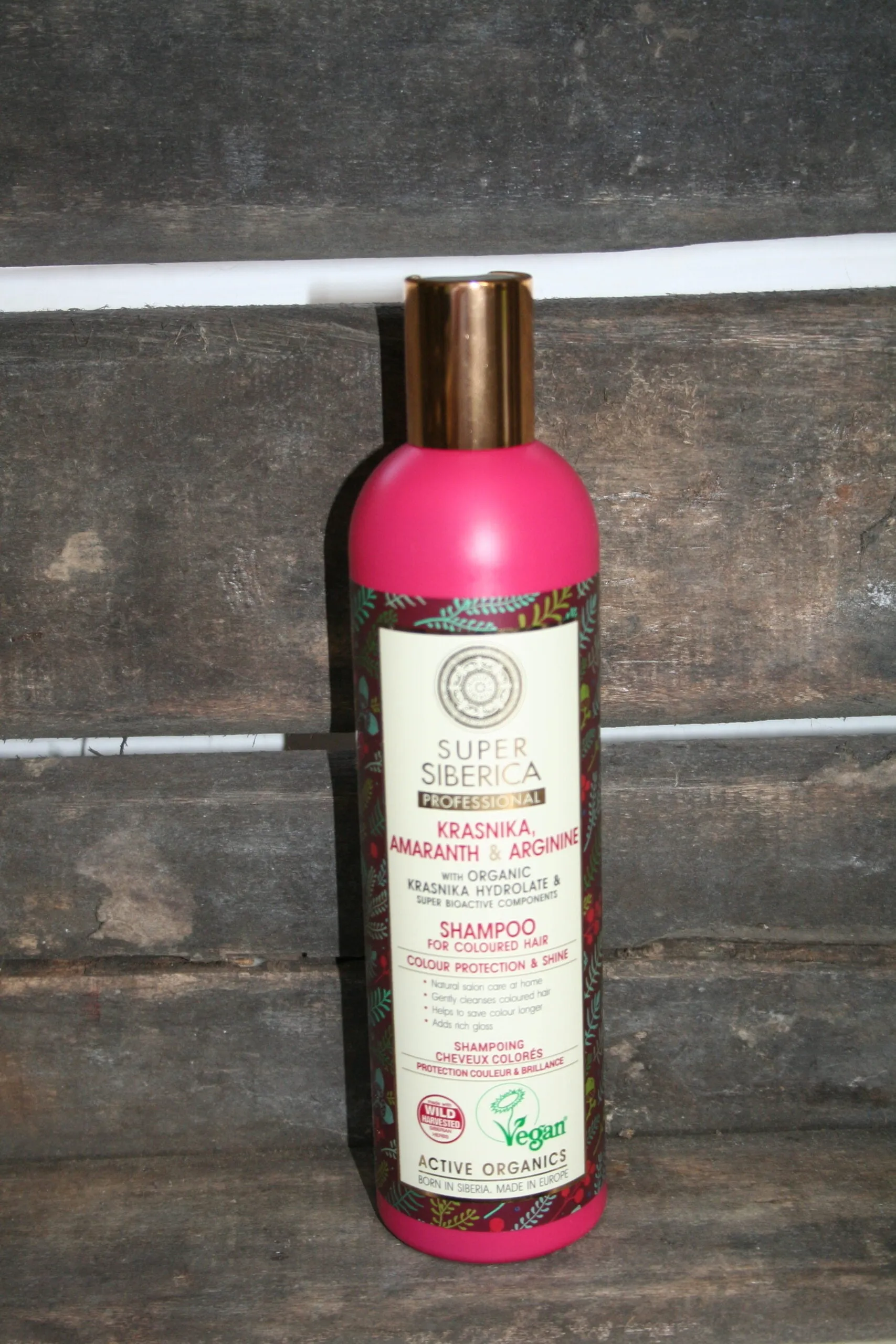 Super Siberica krasnika amaranth & arginine organic shampoo