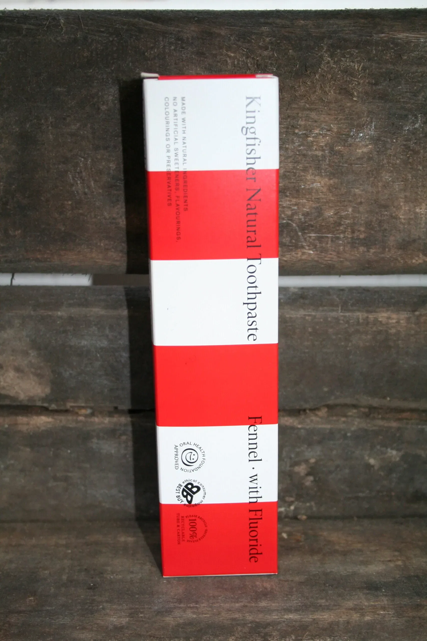 kingfisher natural toothpaste fennel with fluoride