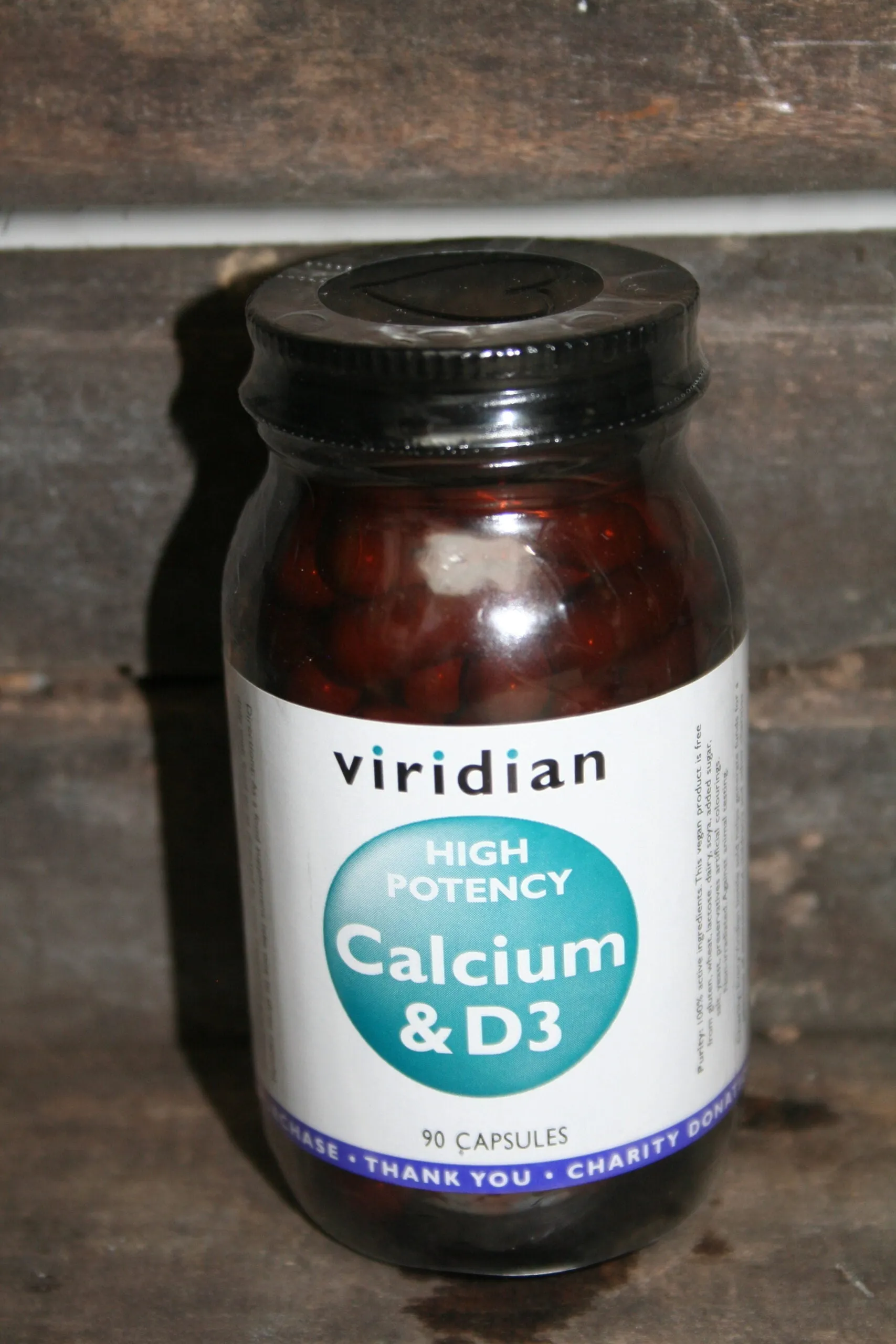 Viridian high potency calcium & D3