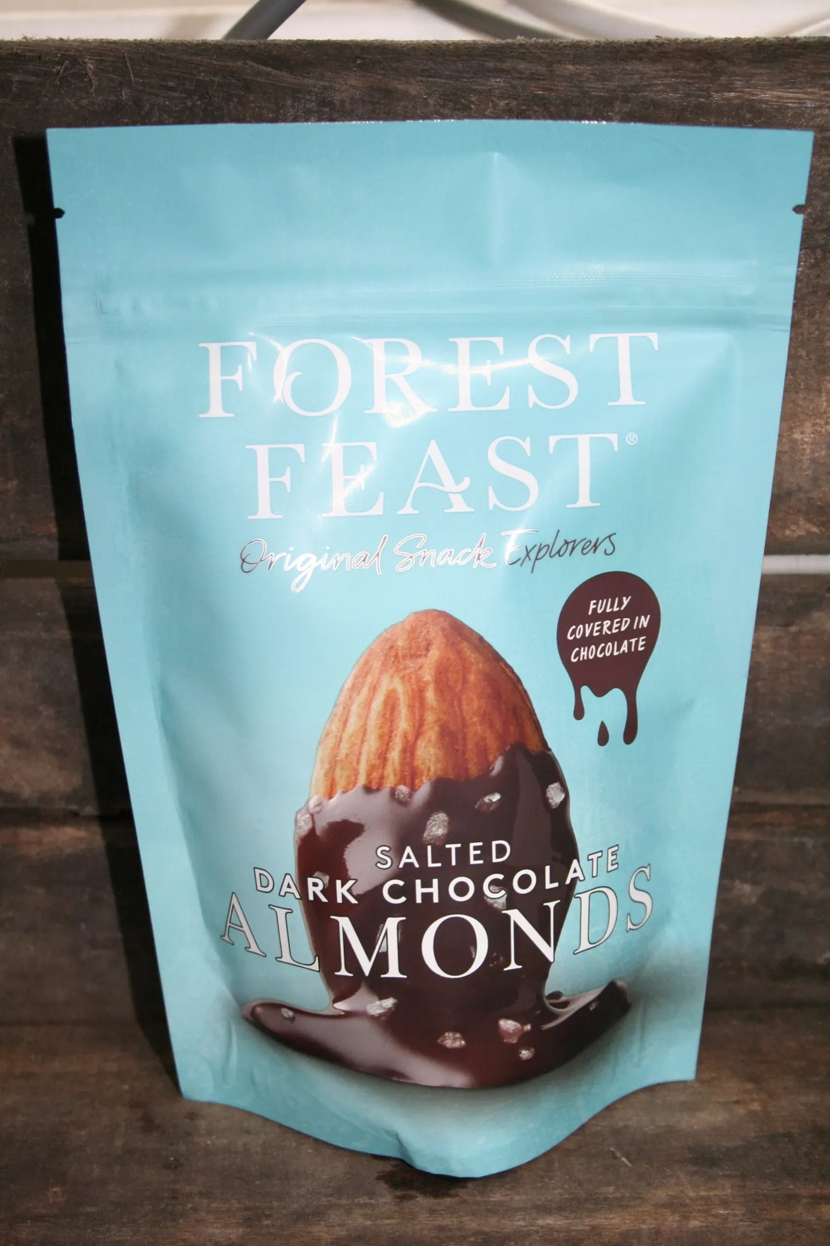 Forest Feast salted dark chocolate almonds
