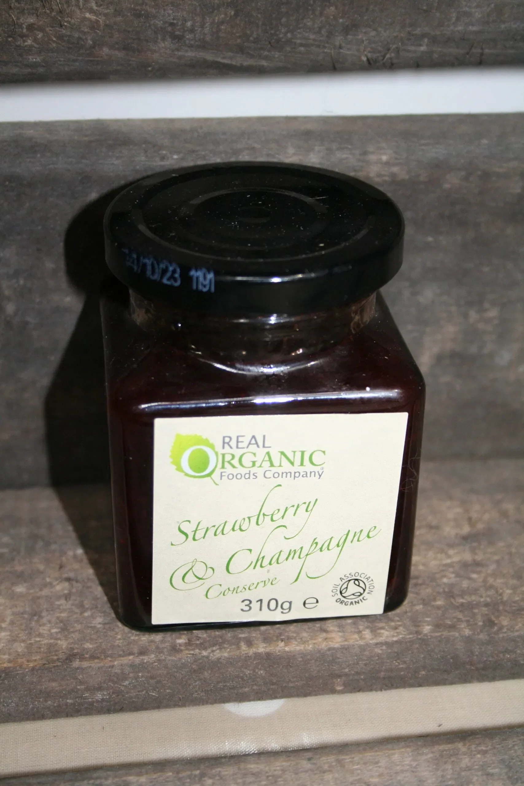 Real Organic Food Company strawberry & champagne conserve