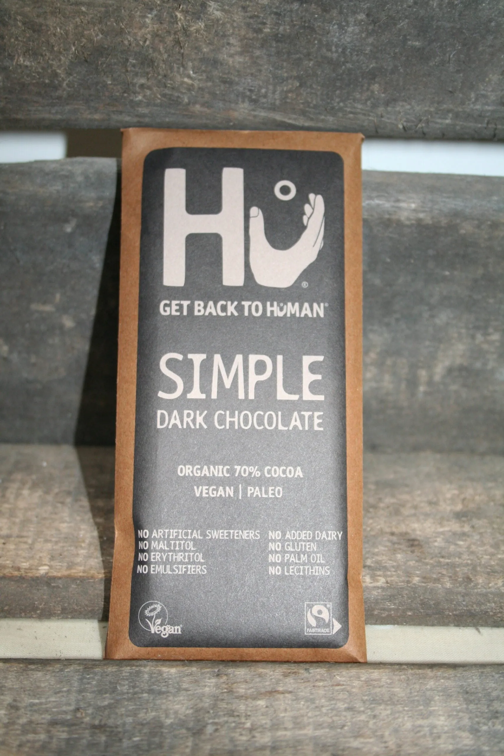 Hu simple dark chocolate organic vegan