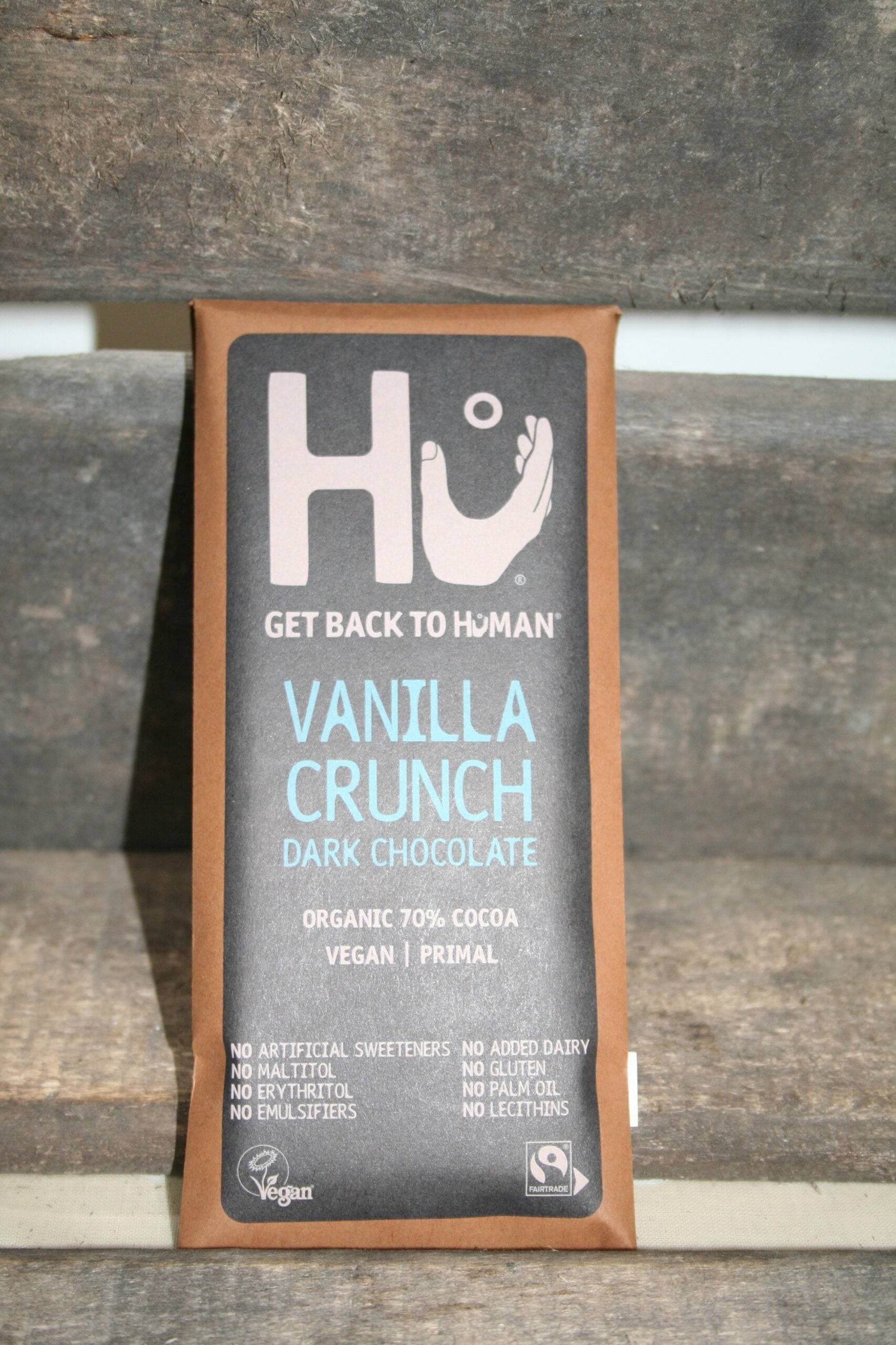 Hi vanilla crunch dark chocolate