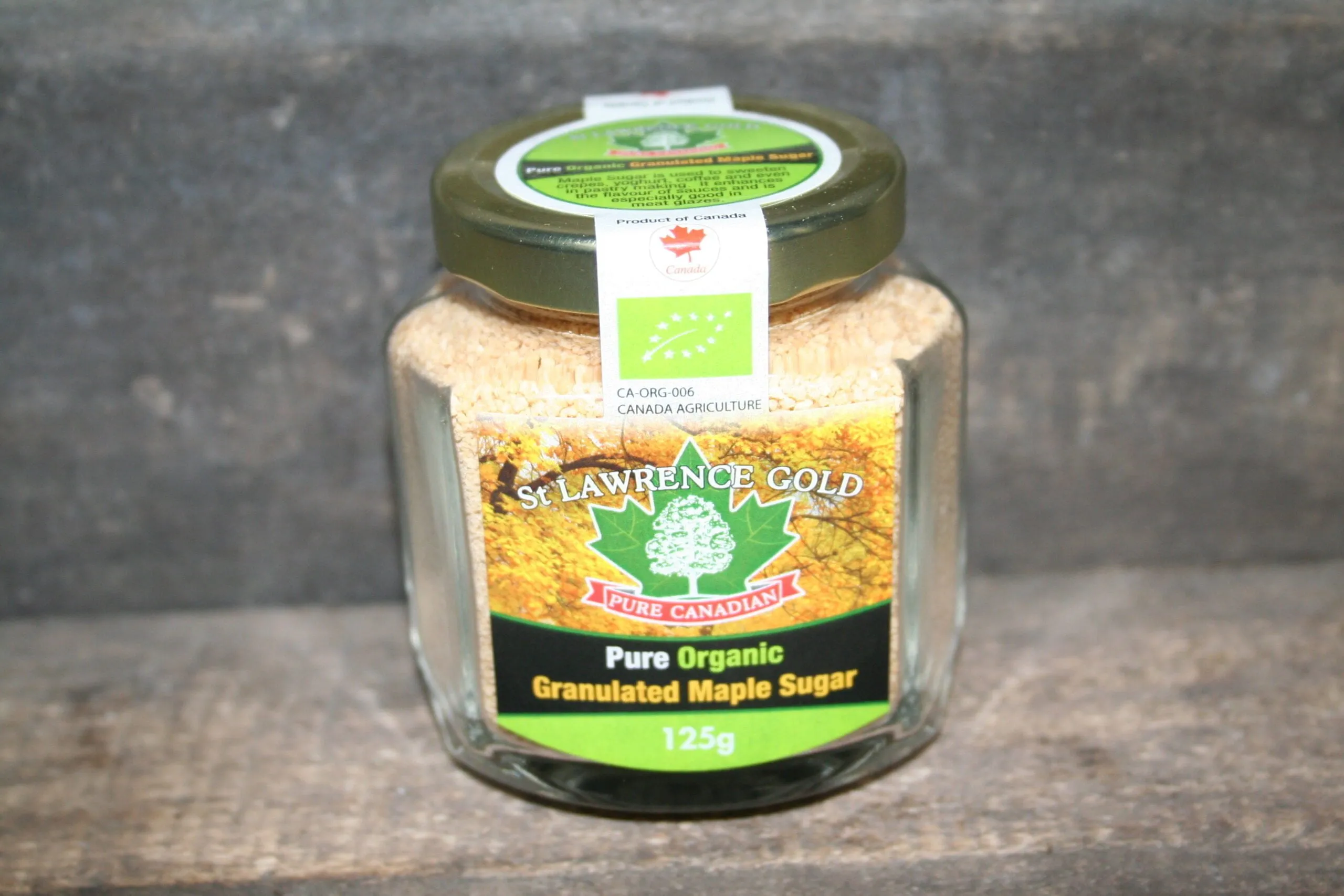 St Lawrence Gold pure organic granulated maple sugar