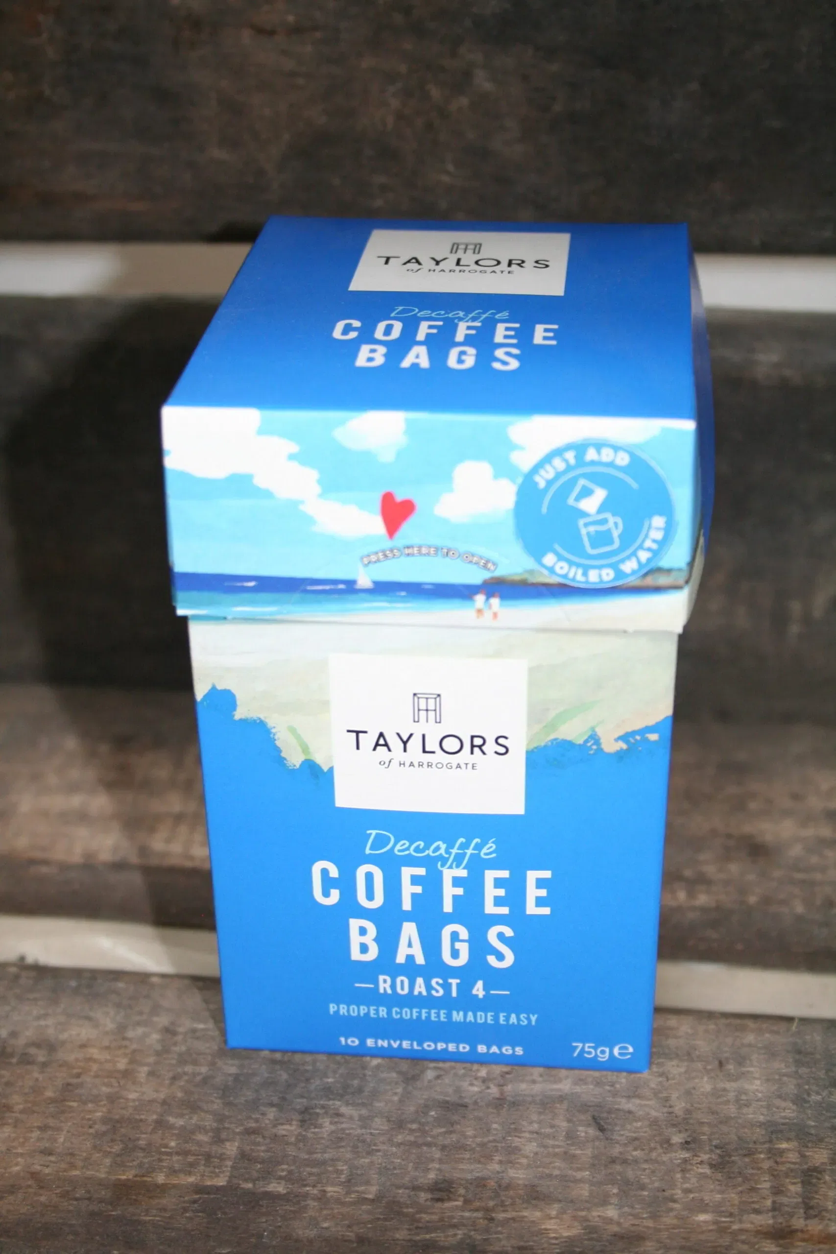 Taylors decaff coffee bags