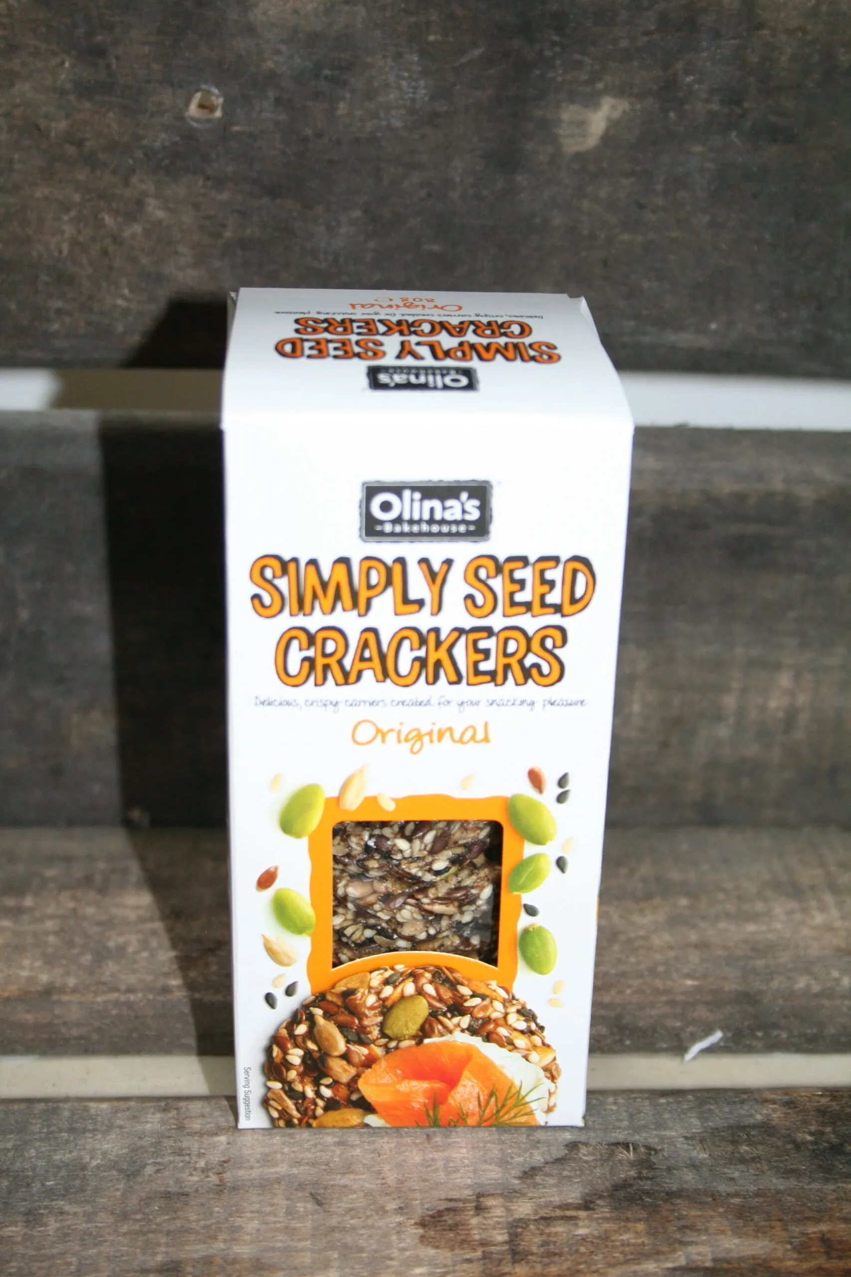 Olinas simply seeded crackers vegan