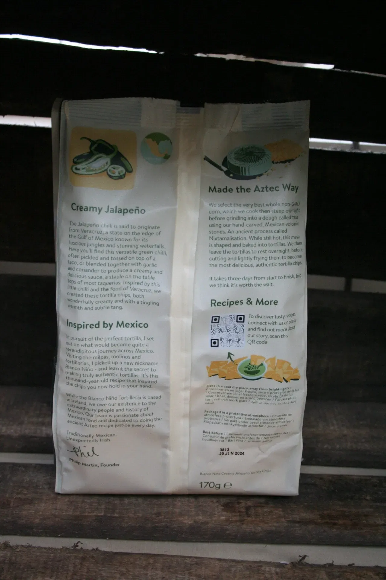 Blanco nino creamy jalapeno tortilla chips