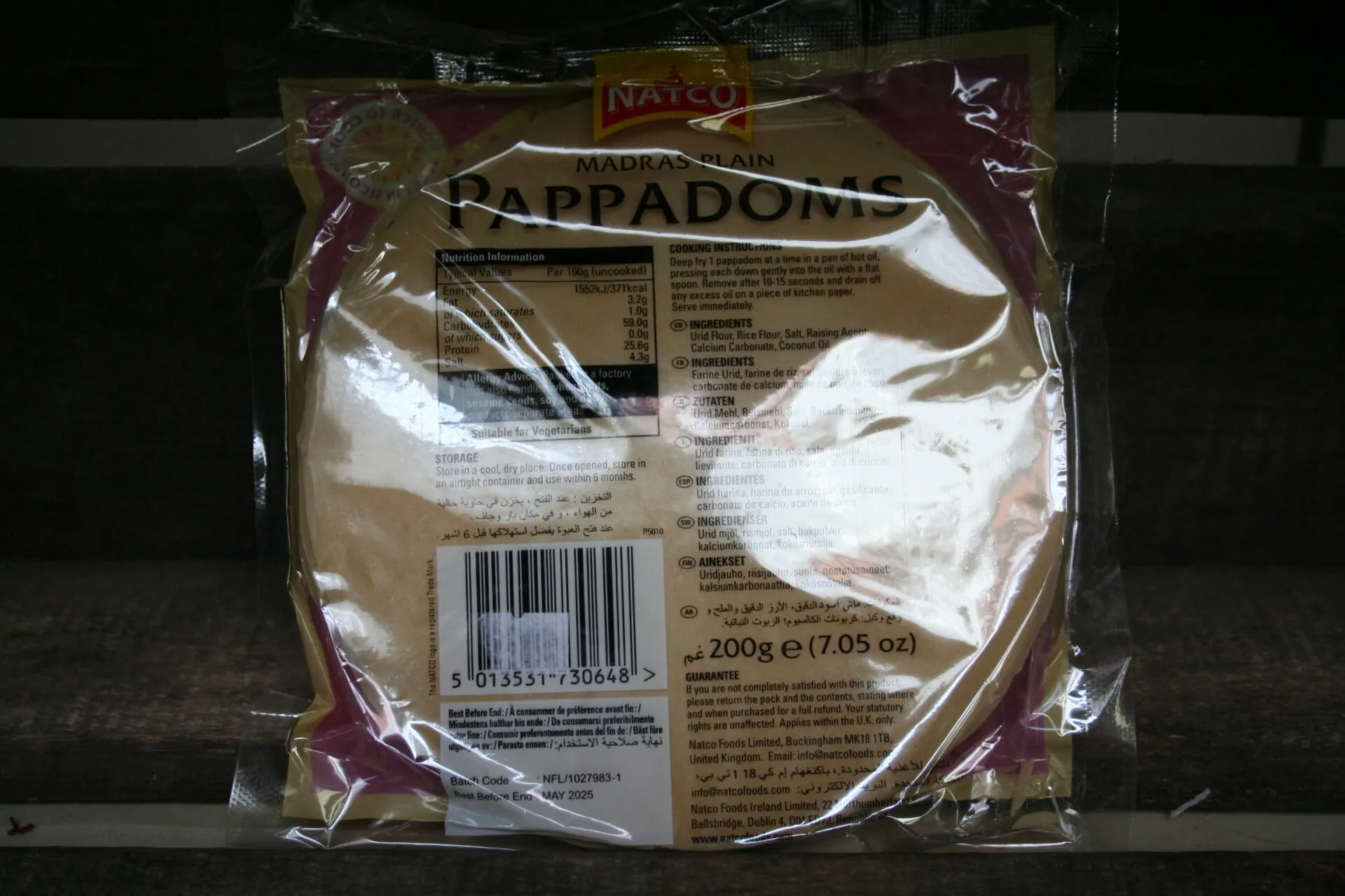 Natco pappadoms