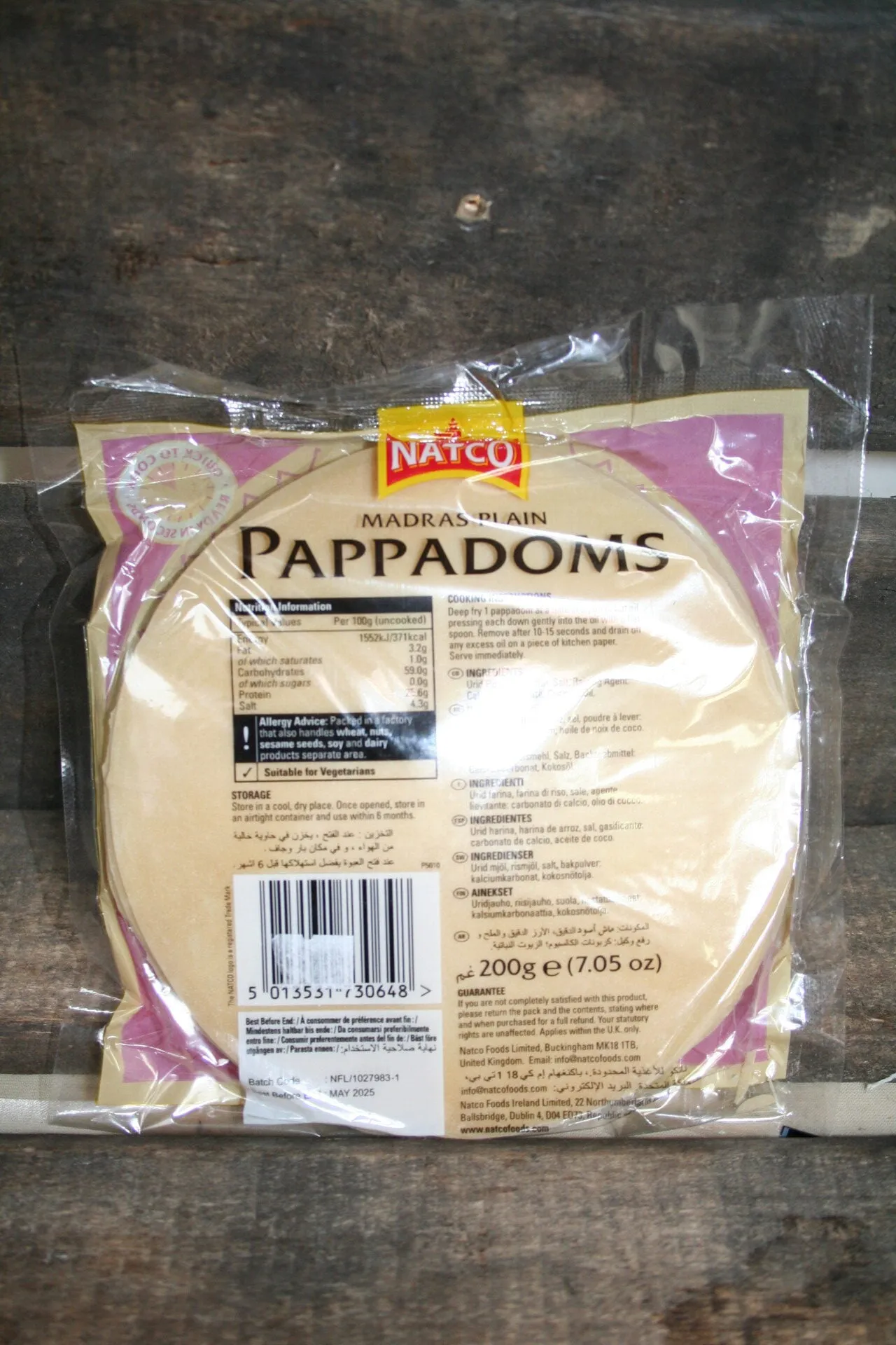 Natco pappadoms