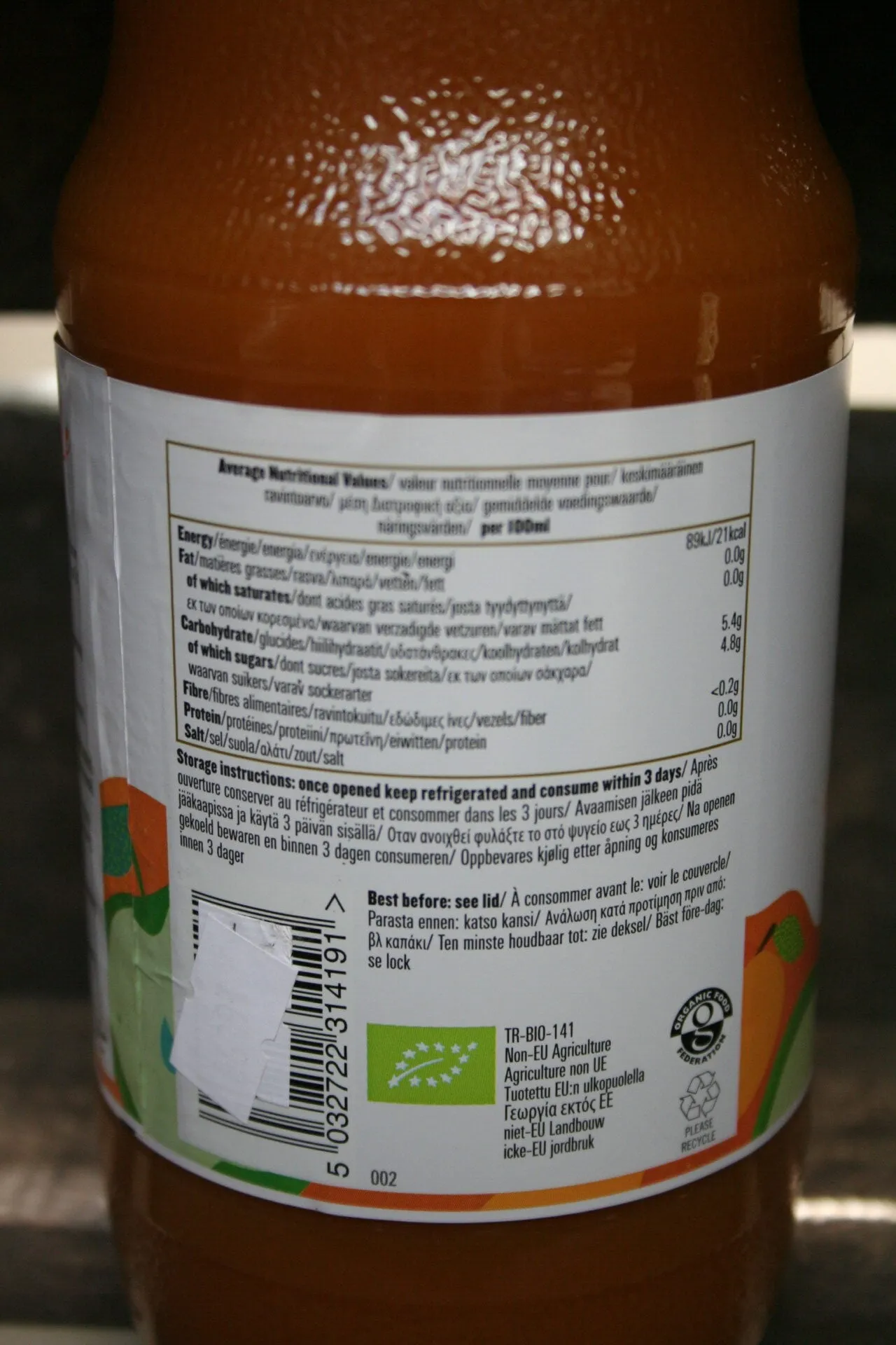 Biona organic apple and mango juice
