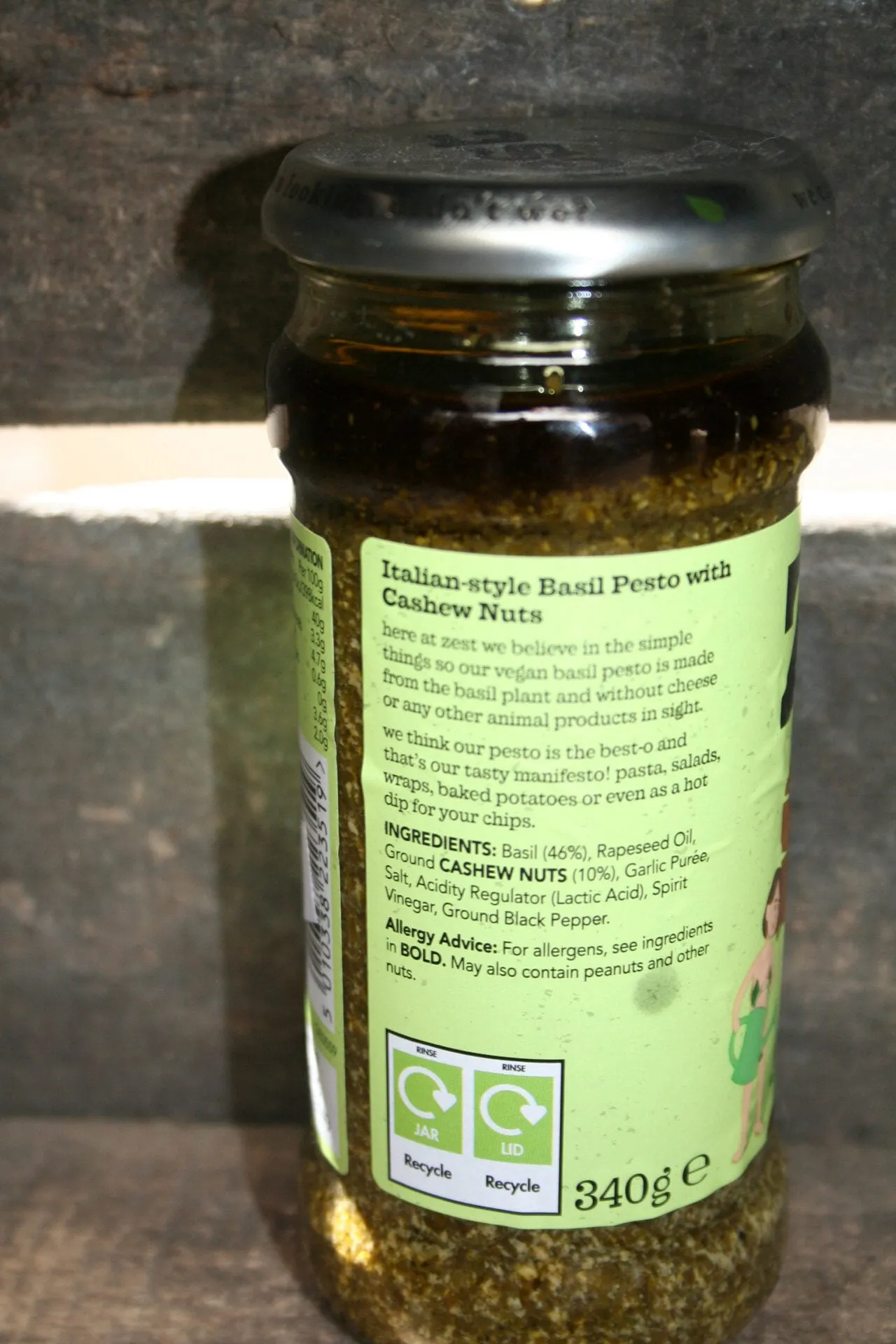 Zest vegan pesto