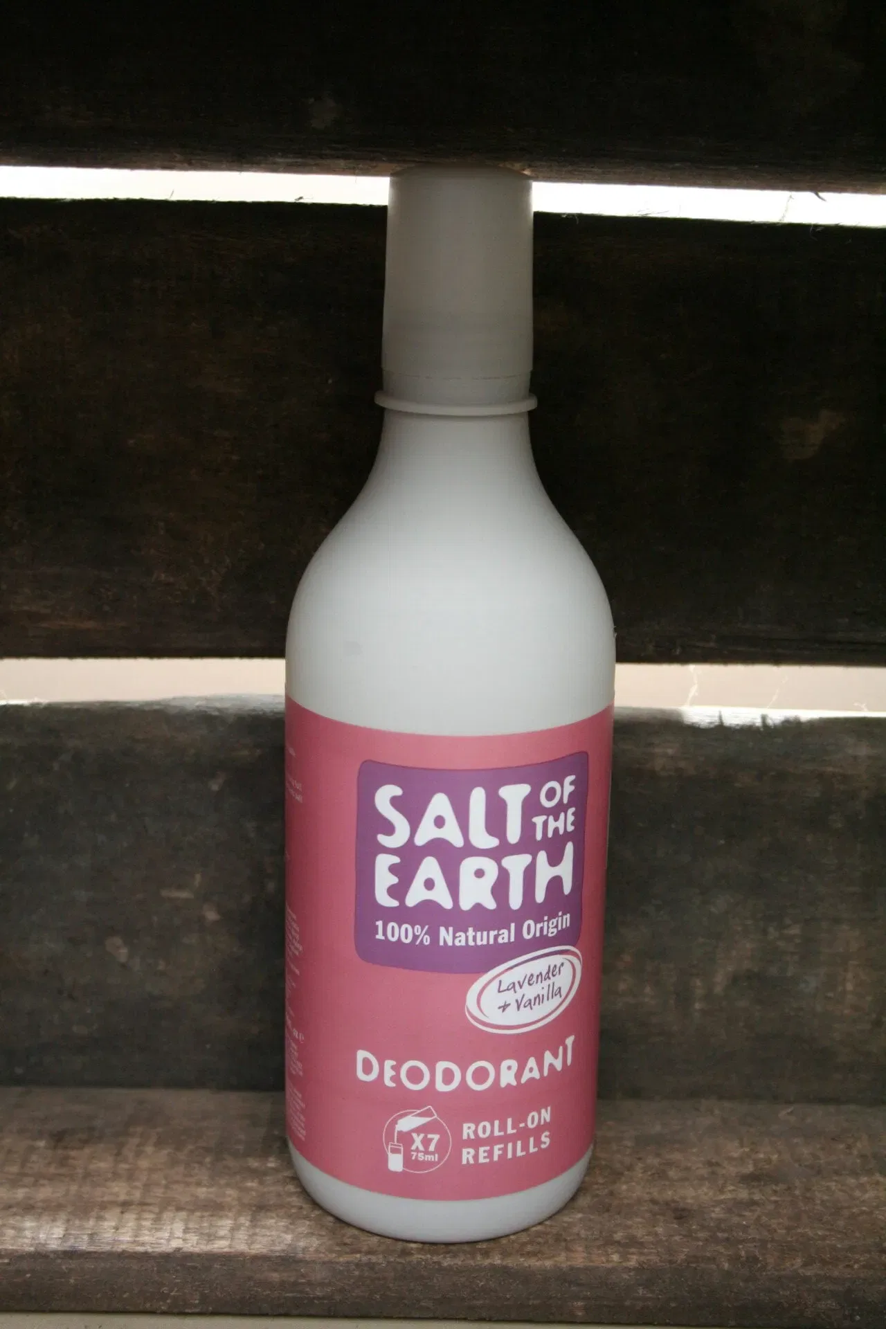 SALT OF THE EARTH 100% Natural Origin Lavender + Vanilla Deodrant Roll-On REFILL 525ml (upto 7x refills of 75ml)