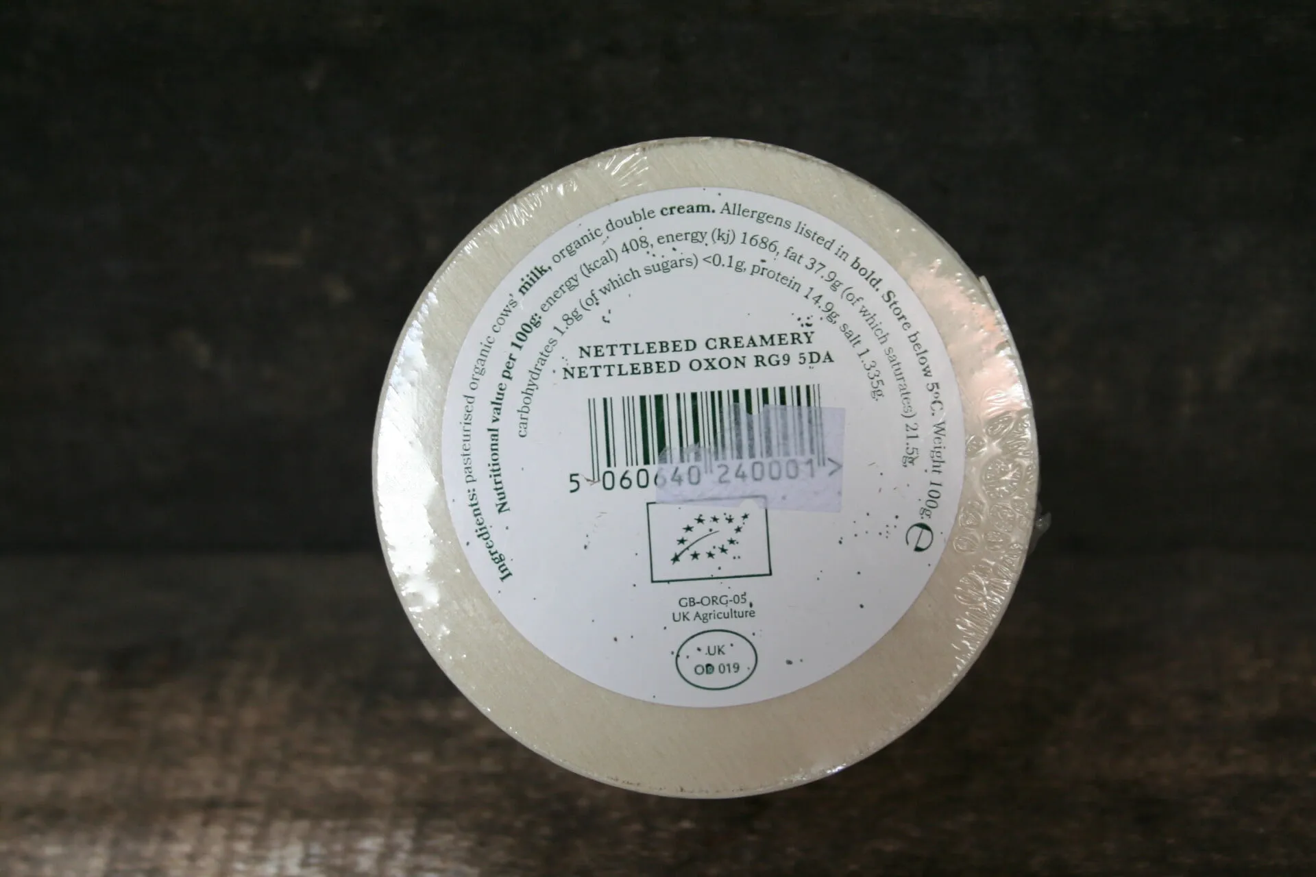 Nettlebed dairy organic bix cheese
