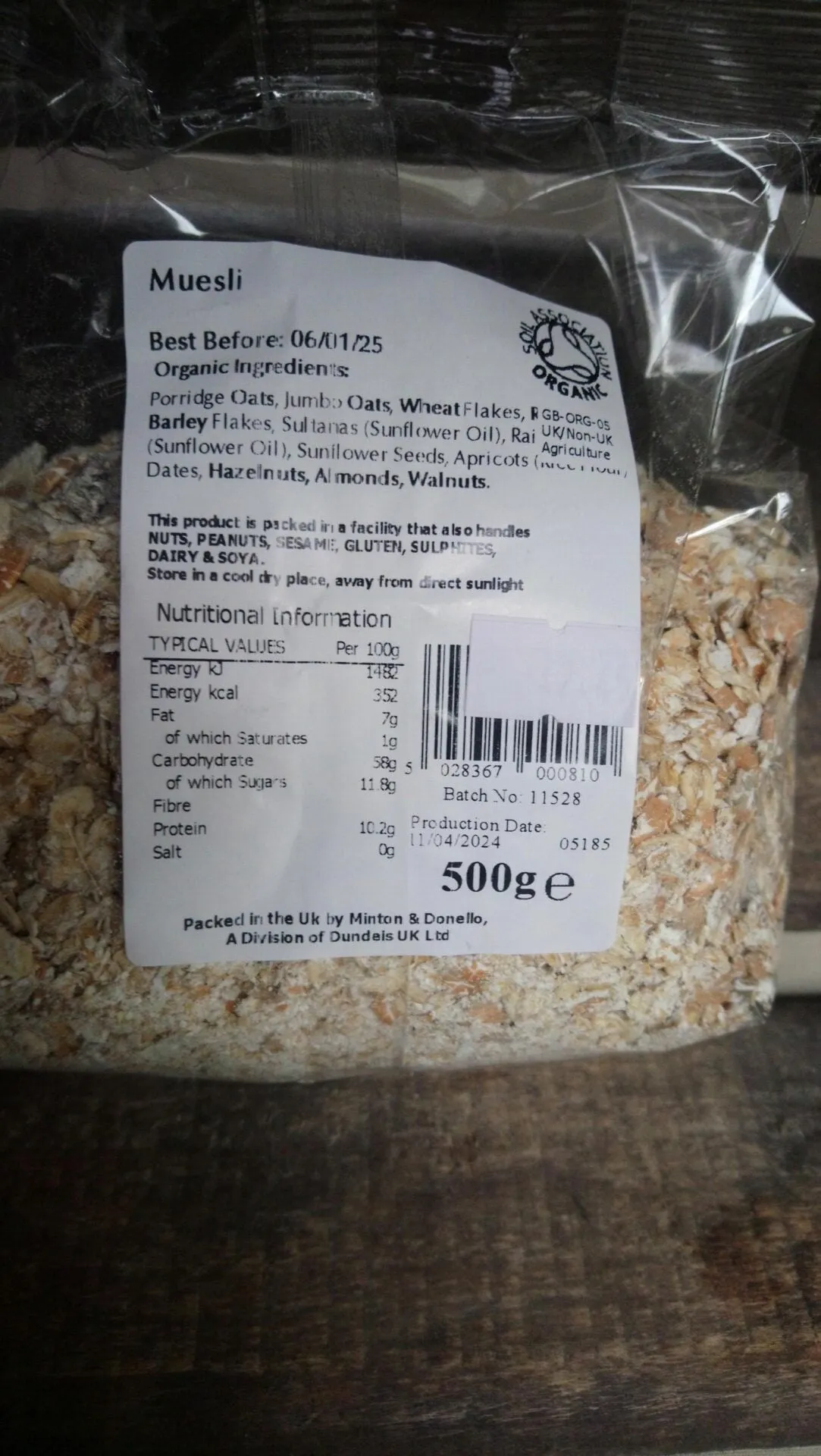 organically speaking organic buckwheat hulled (500g)