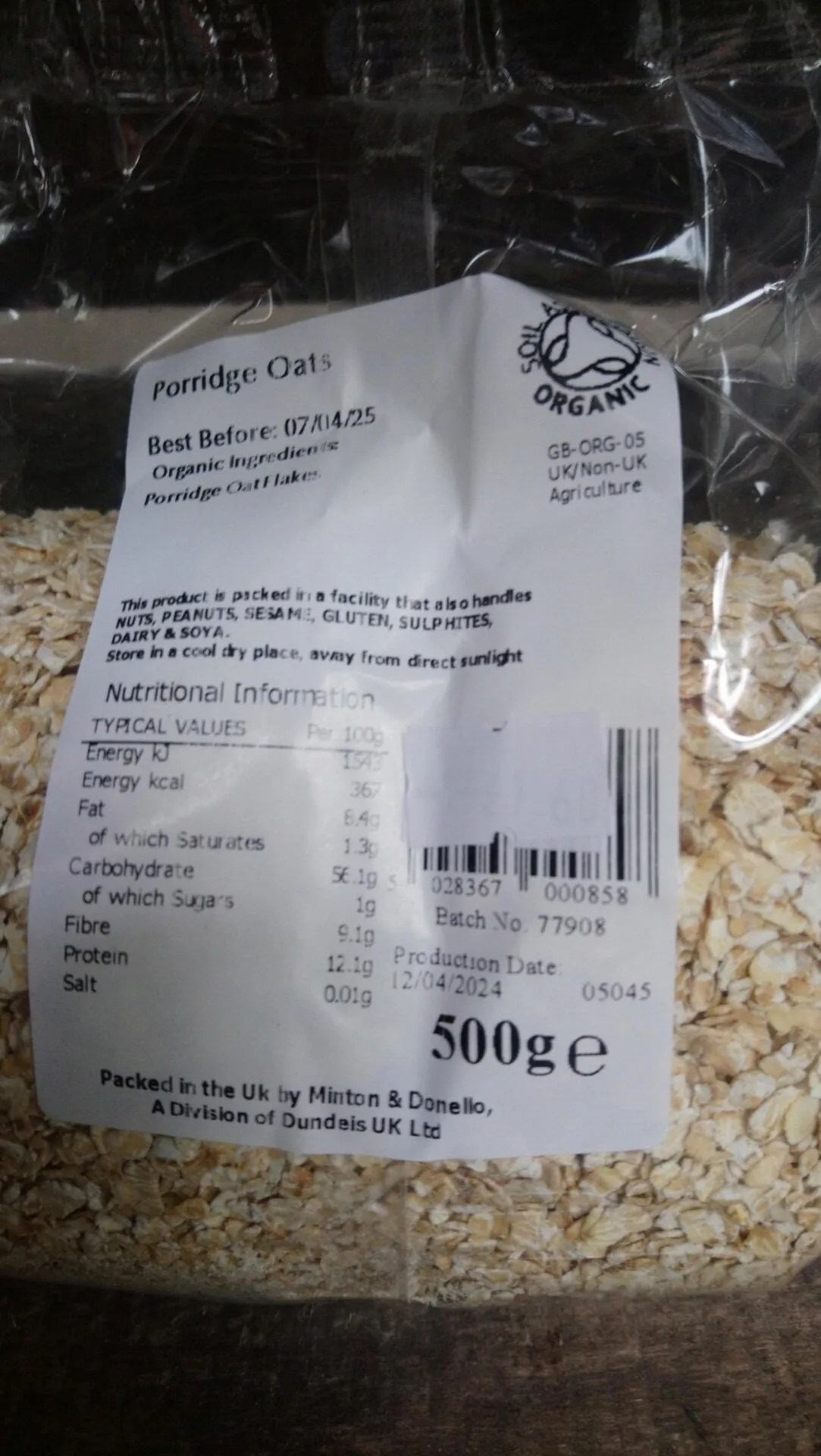 organically speaking organic cacao nibs (500g)