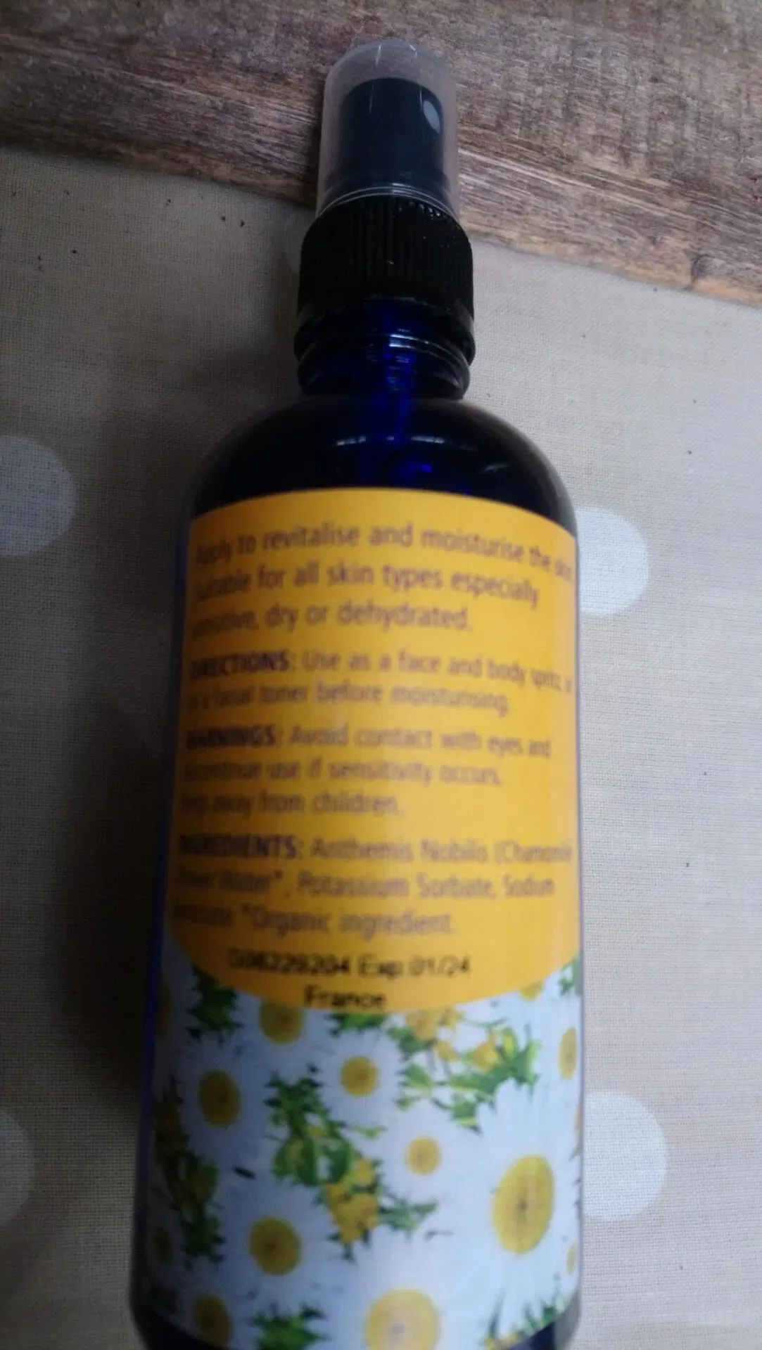 absolute aromas organic roman chamomile spray (100ml)