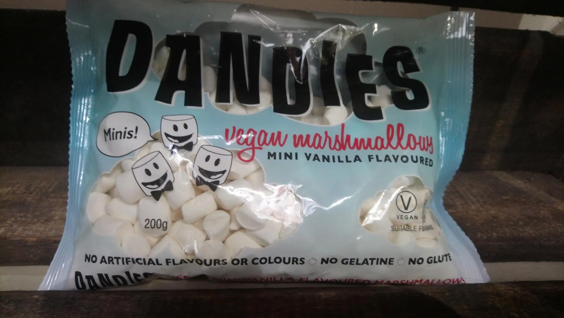 dandies vanilla vegan mini vanilla mashmallows