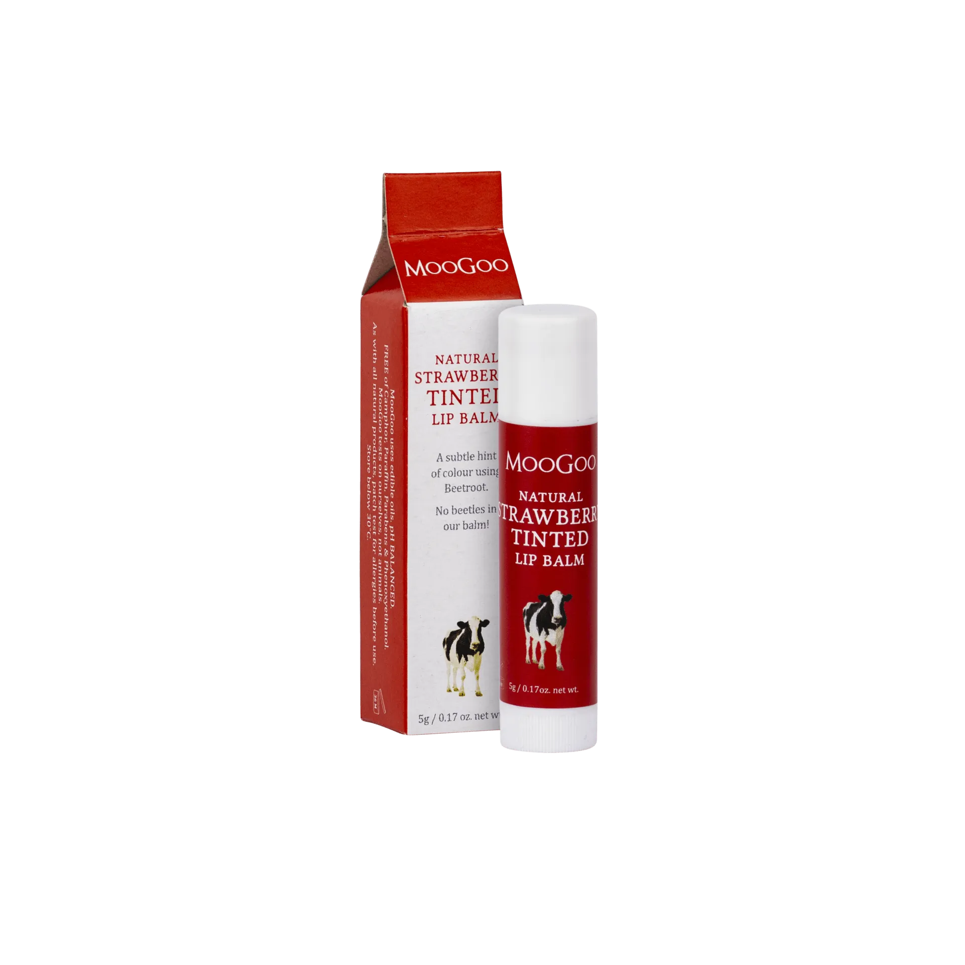 moogoo lip balm strawberry tinted (5g)