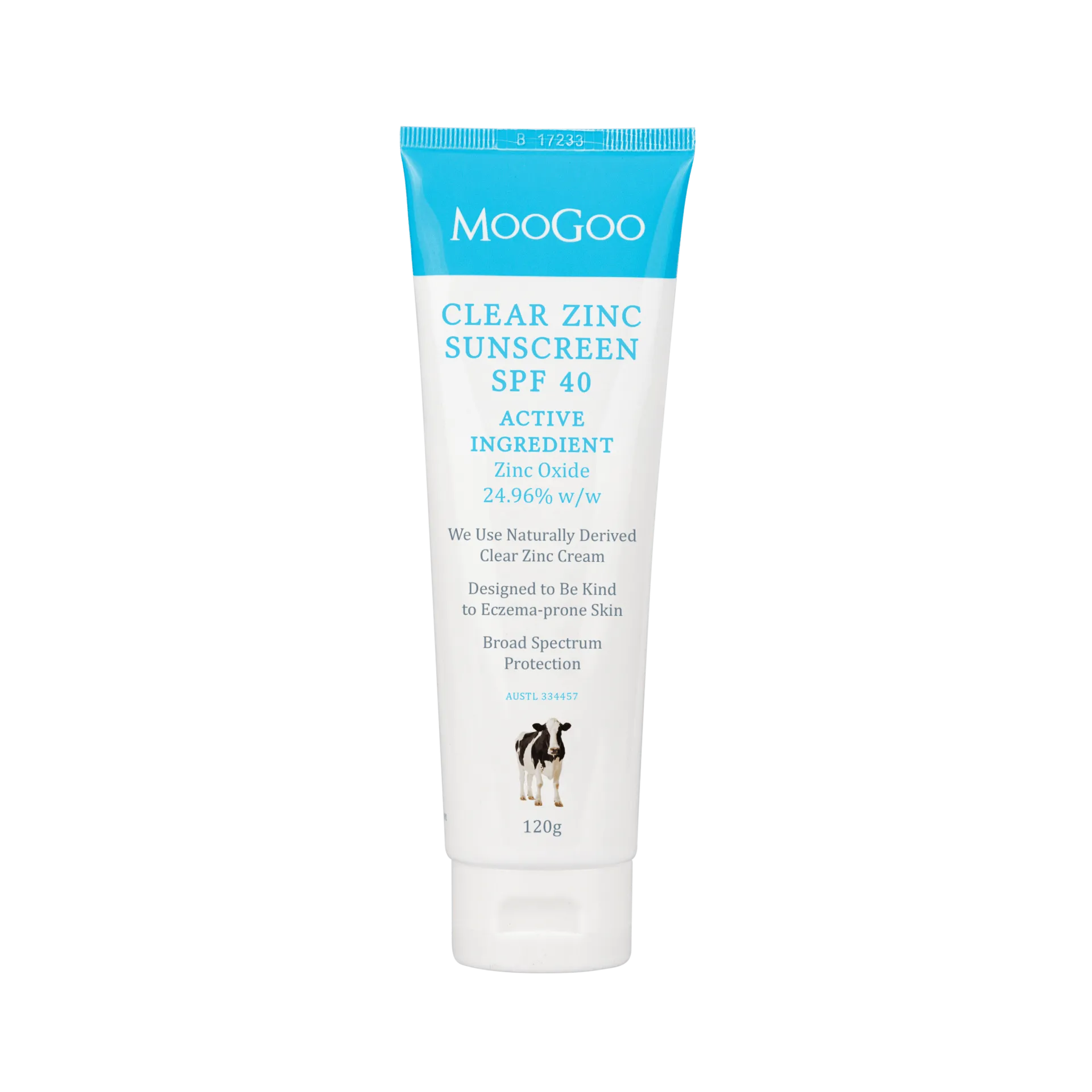 moogoo natural sunscreen spf40 (120g)