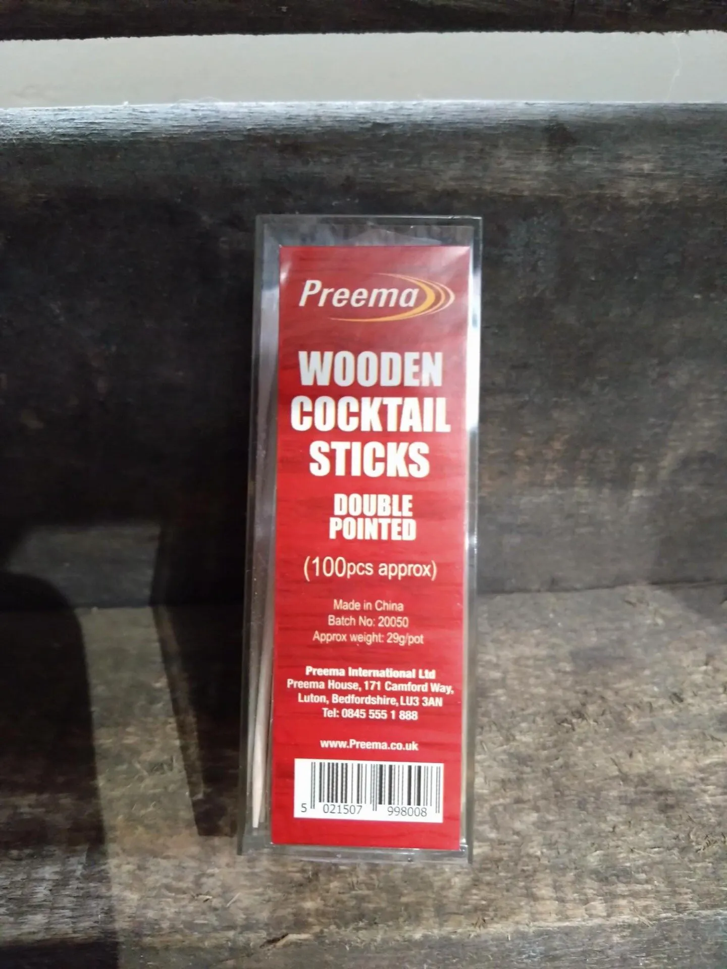 preema wooden cocktail sticks (100pcs approx)