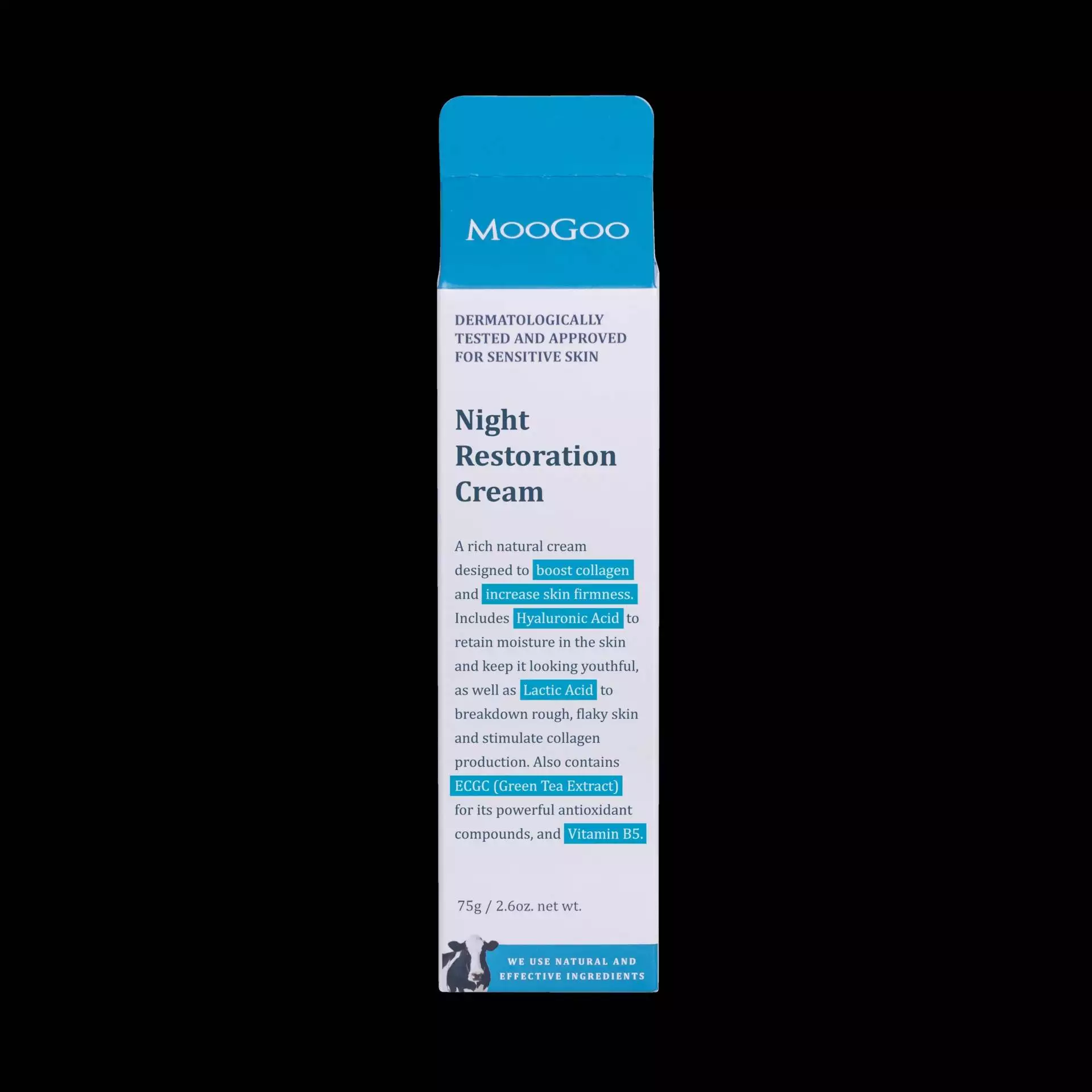 moogoo night restoration cream (75g)
