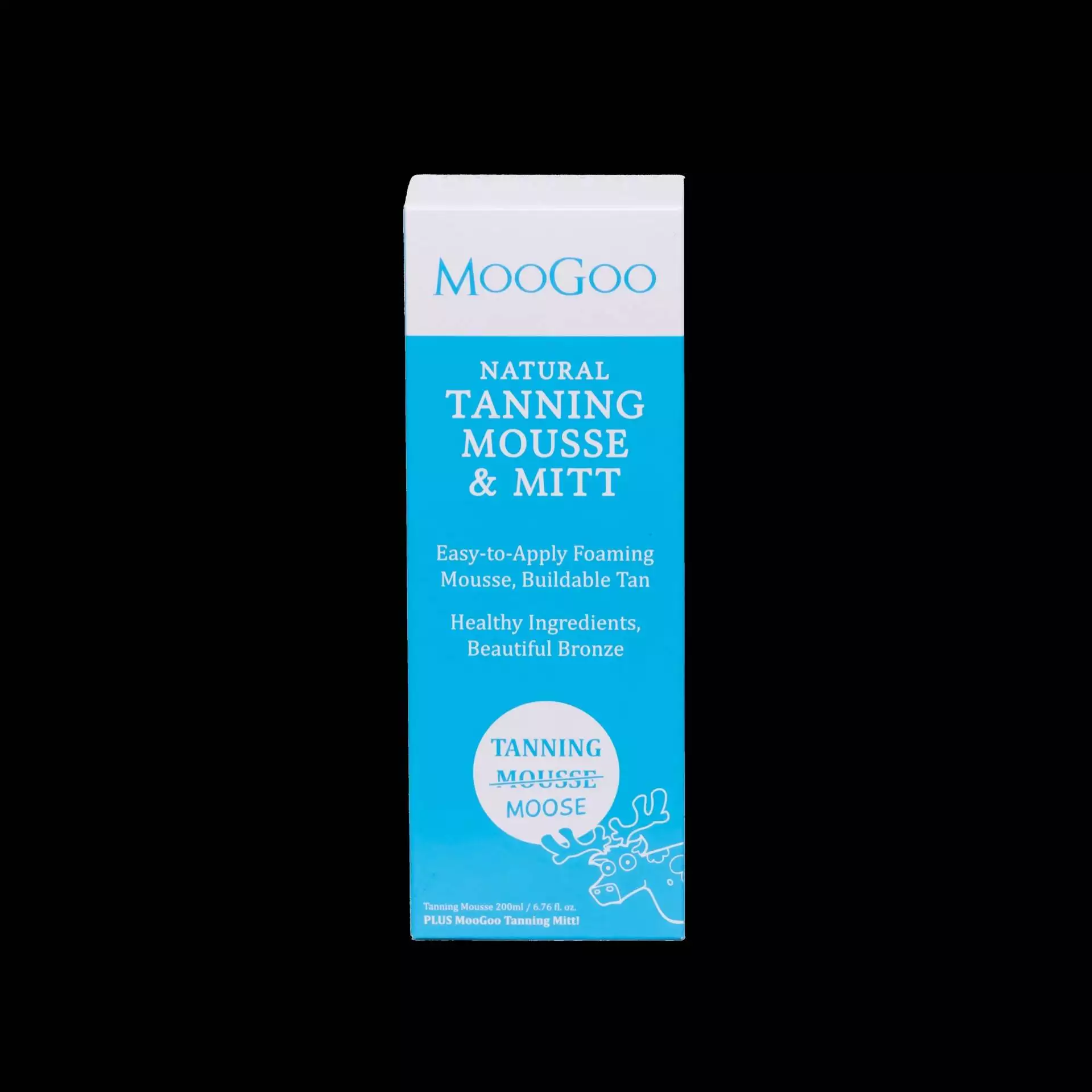 moogoo natural tanning mousse and mitt (200ml plus tanning mitt)
