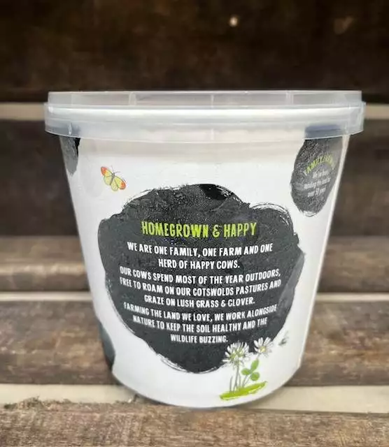 marshfield rum & raisin ice cream (1 litre)