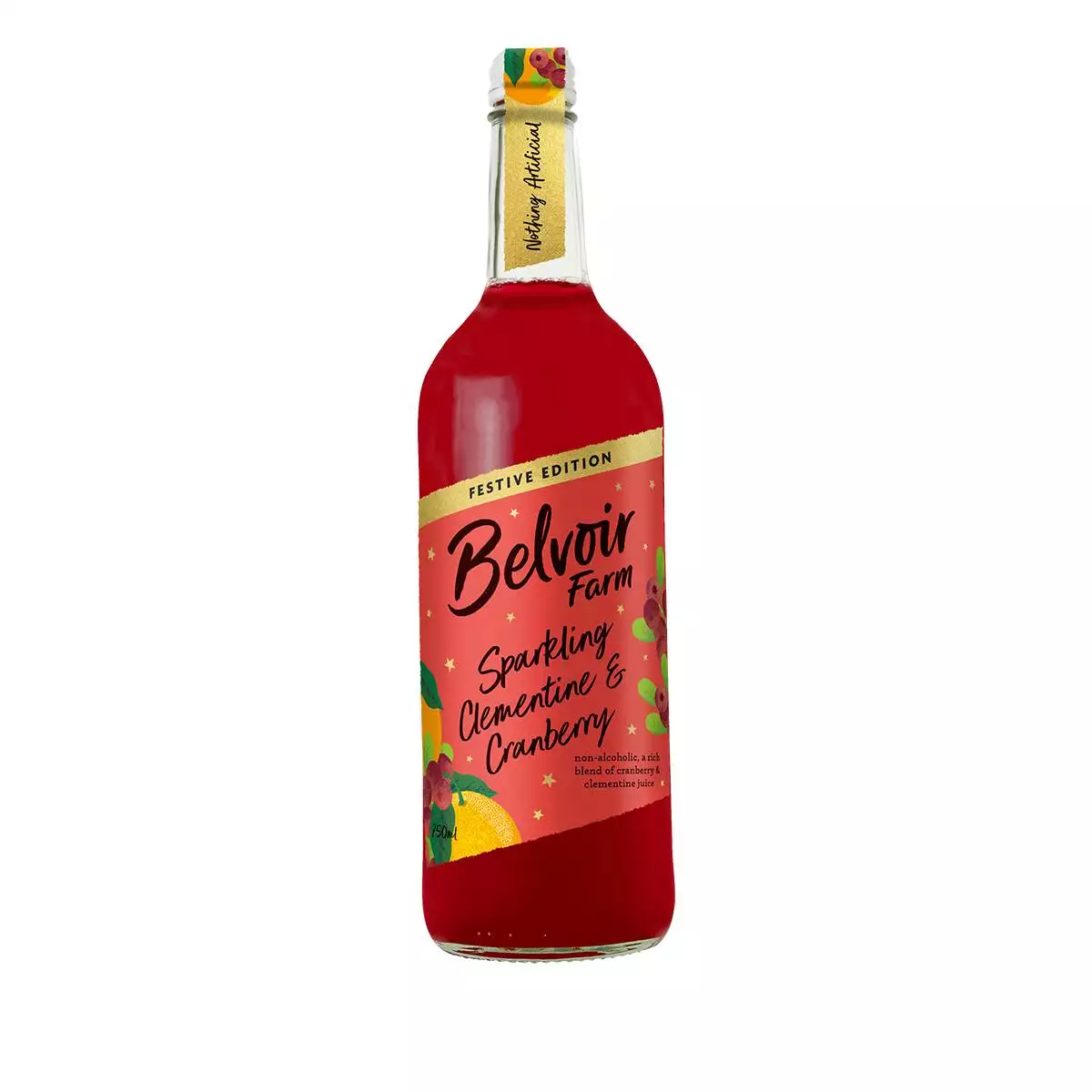 belvoir sparkling clementine and cranberry (750ml)