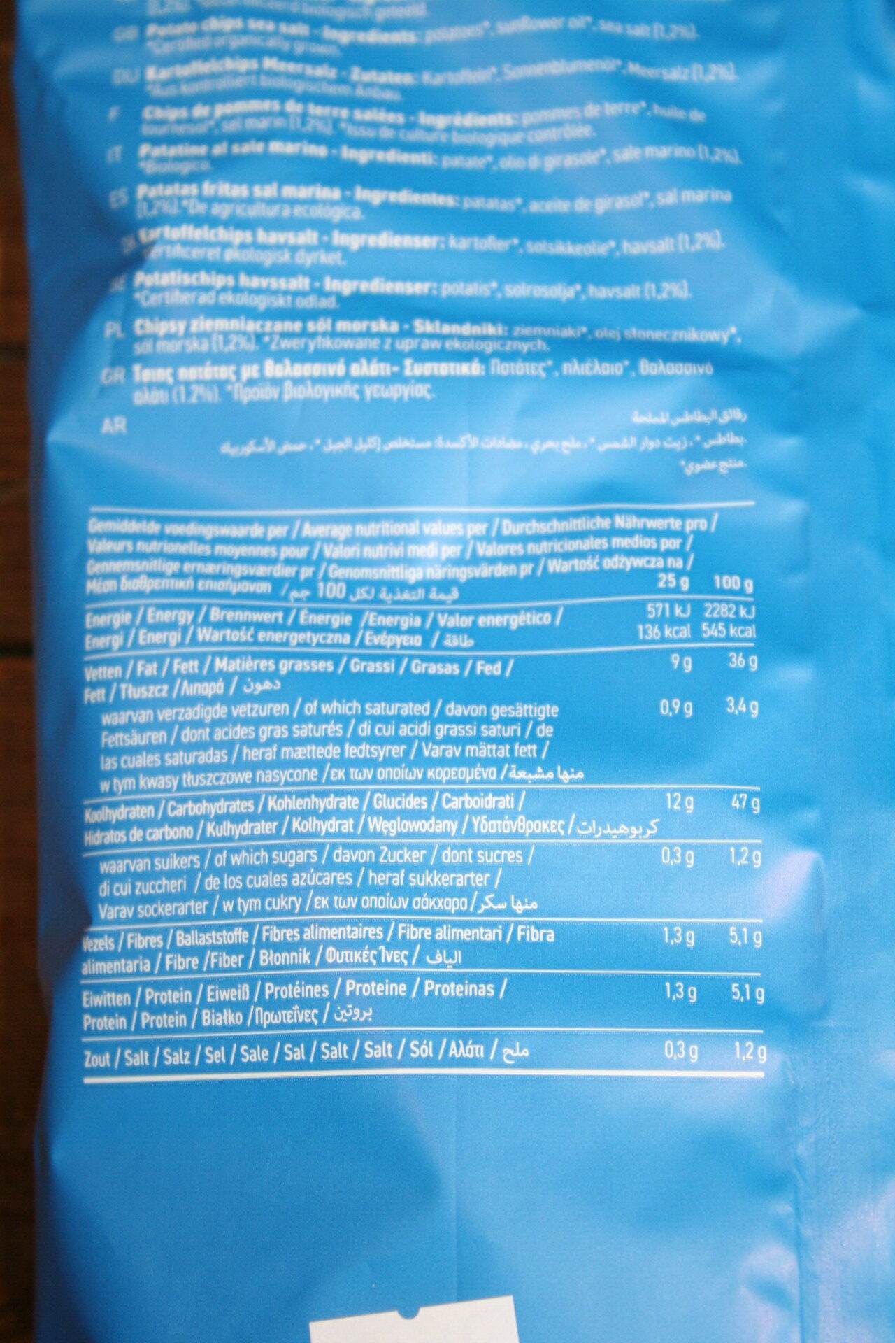 Trafo natural potatoi chips