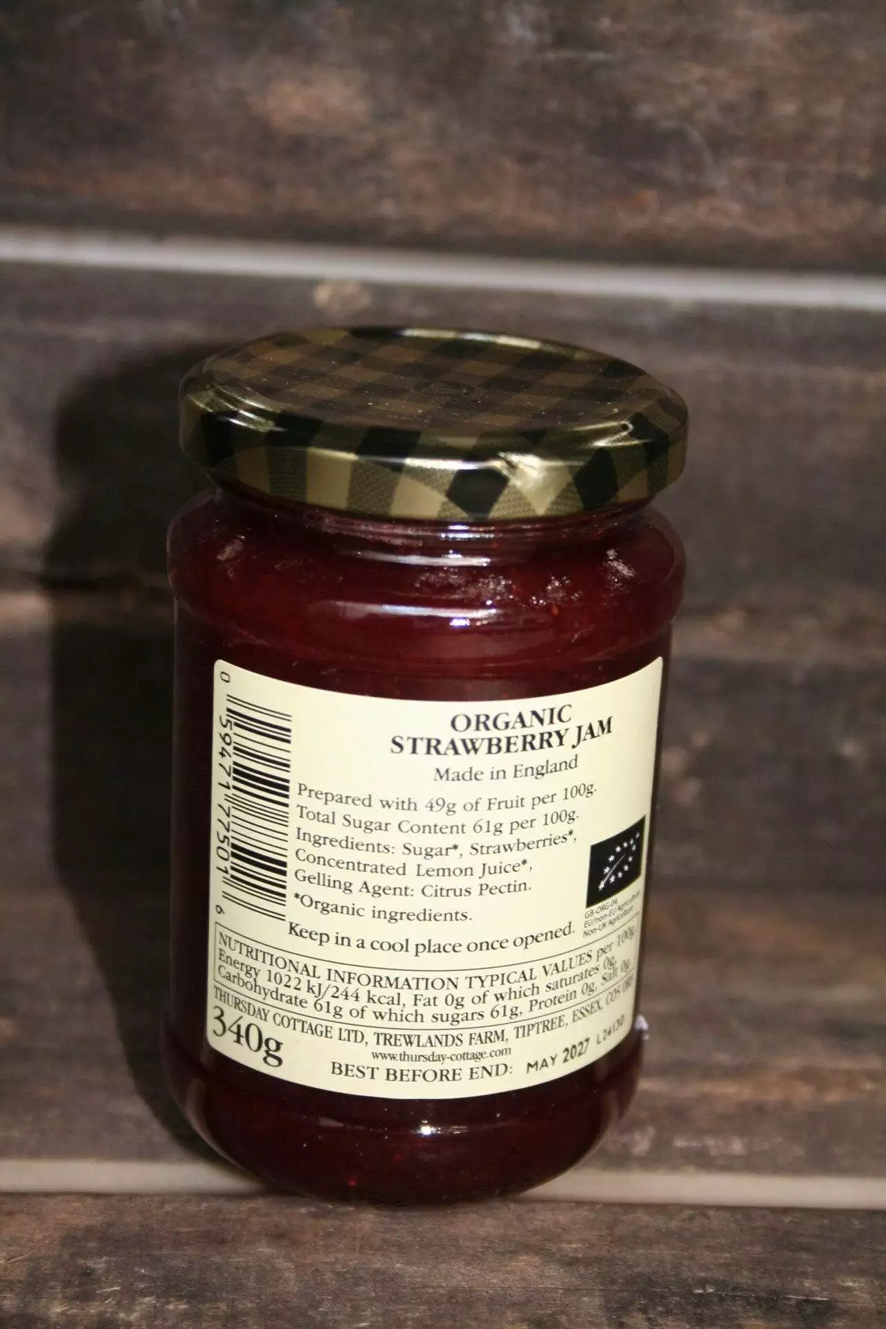 Thursday Cottage organic strawberry jam