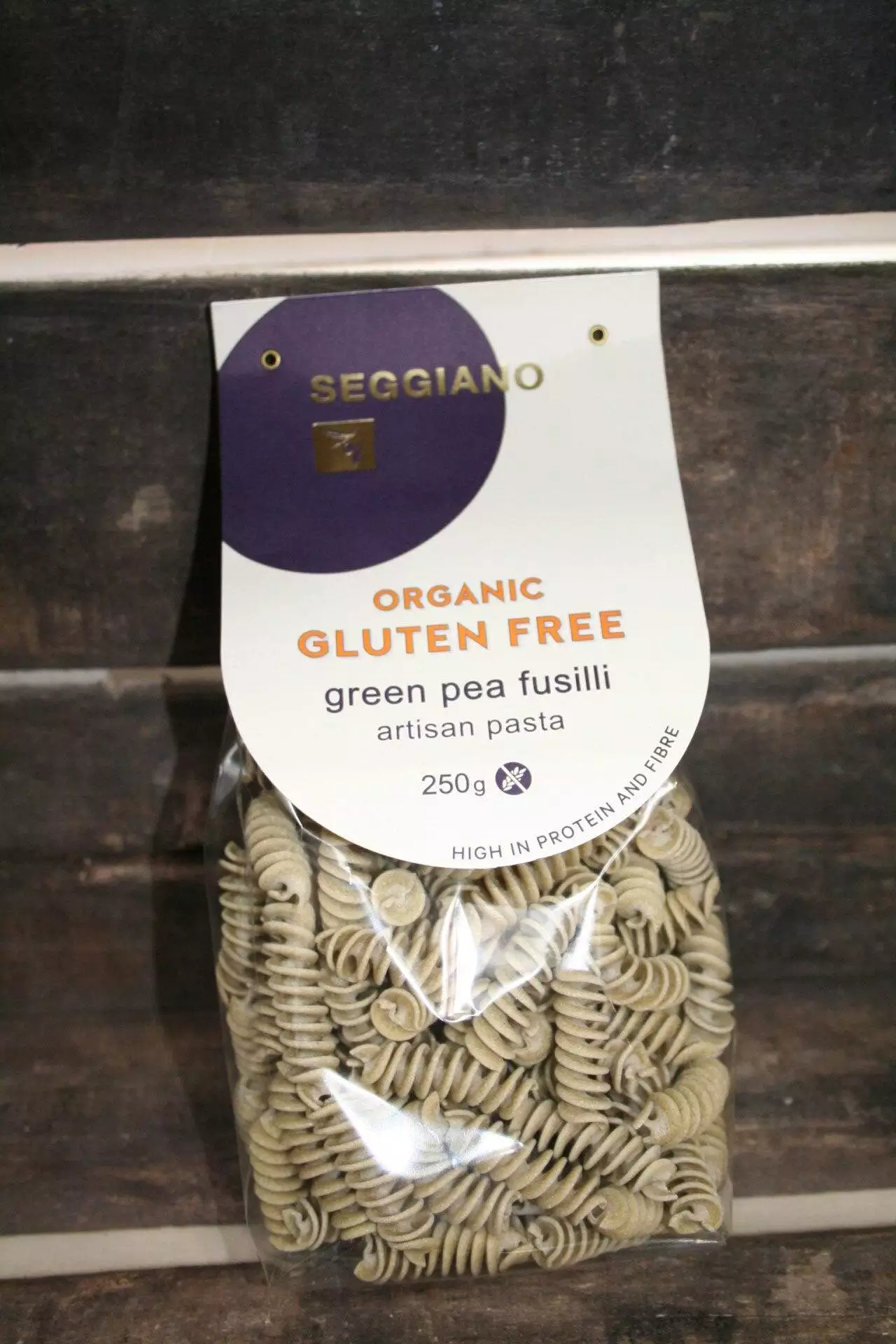 Seggiano organic gluten free green lentil fusilli