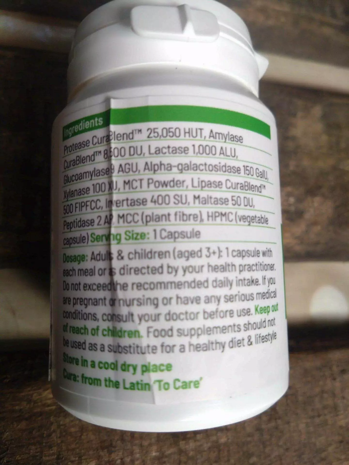 cura nutrition curazyme vital (30s)