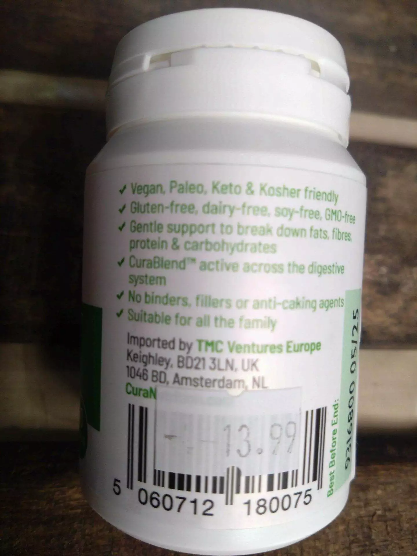 cura nutrition curazyme vital (30s)