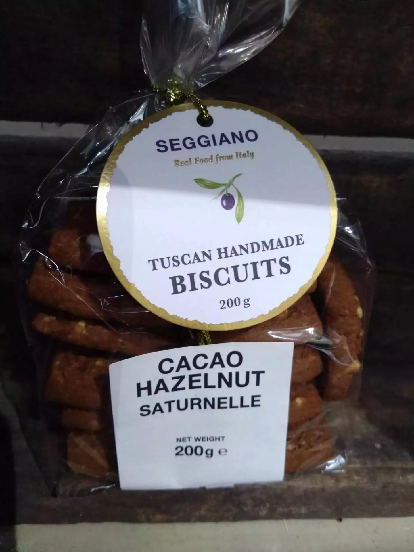 seggiano double chocolate cantuccini biscuits (200g)