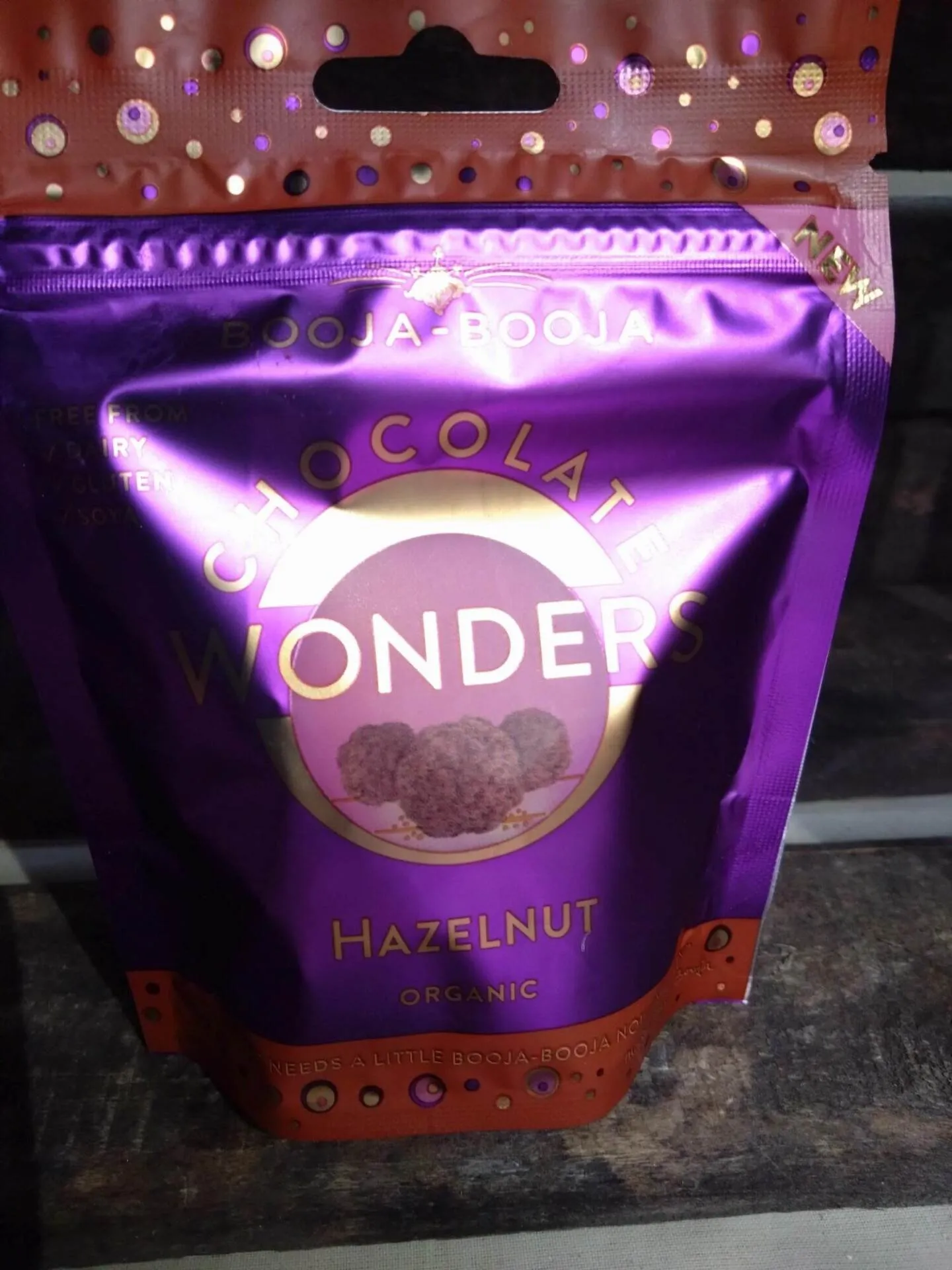 booja booja organic chocolate wonders hazelnut (65g)