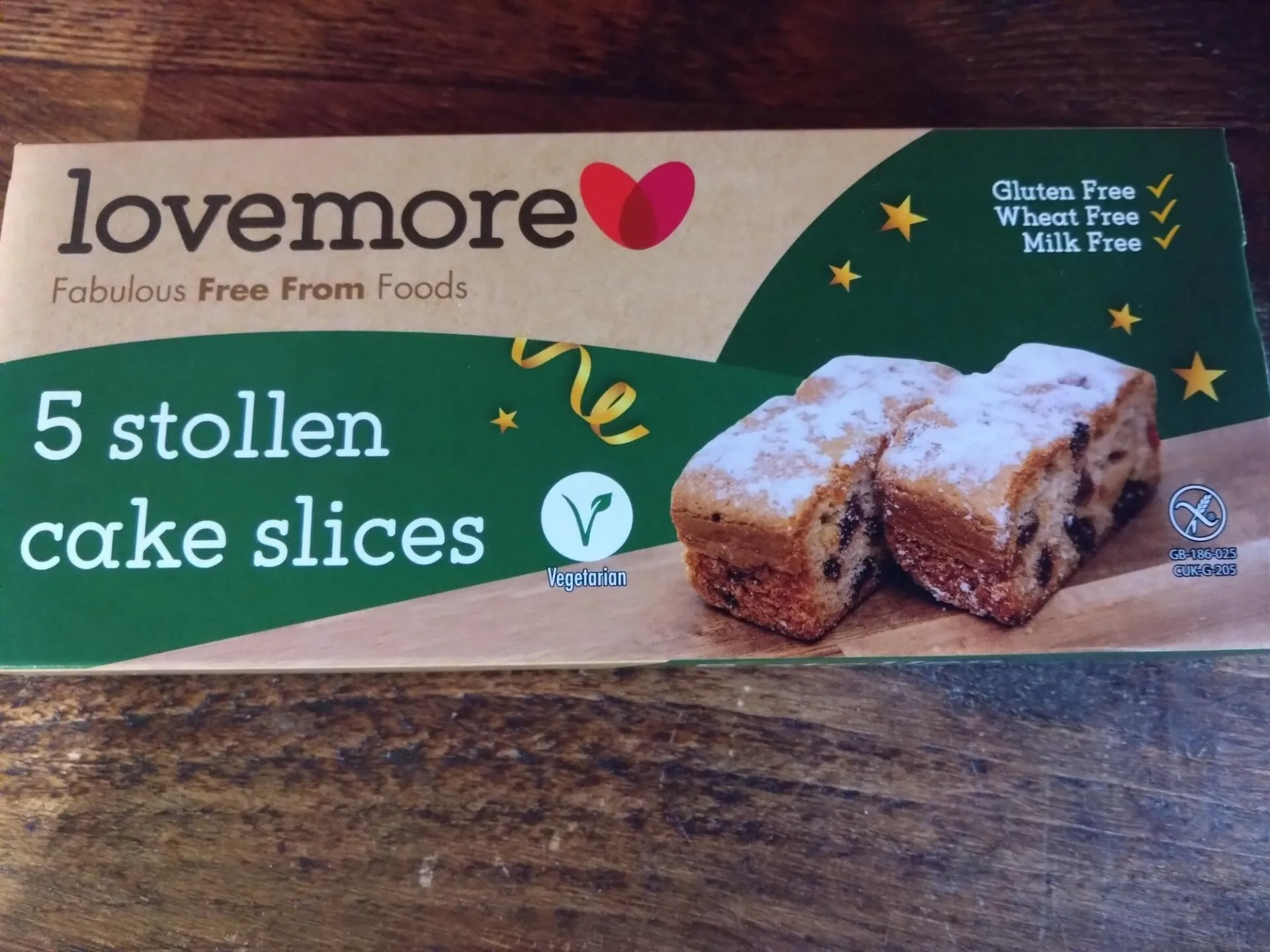lovemore 5 stollen cake slices (5 slices)