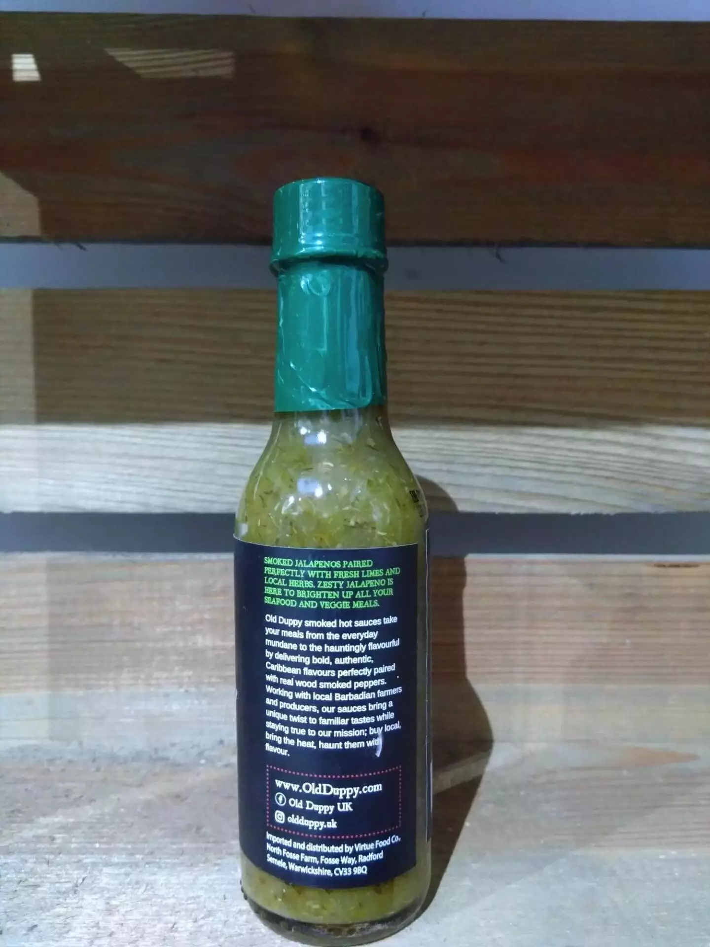 old duppy smoked hot sauce zesty jalapeno (150ml)