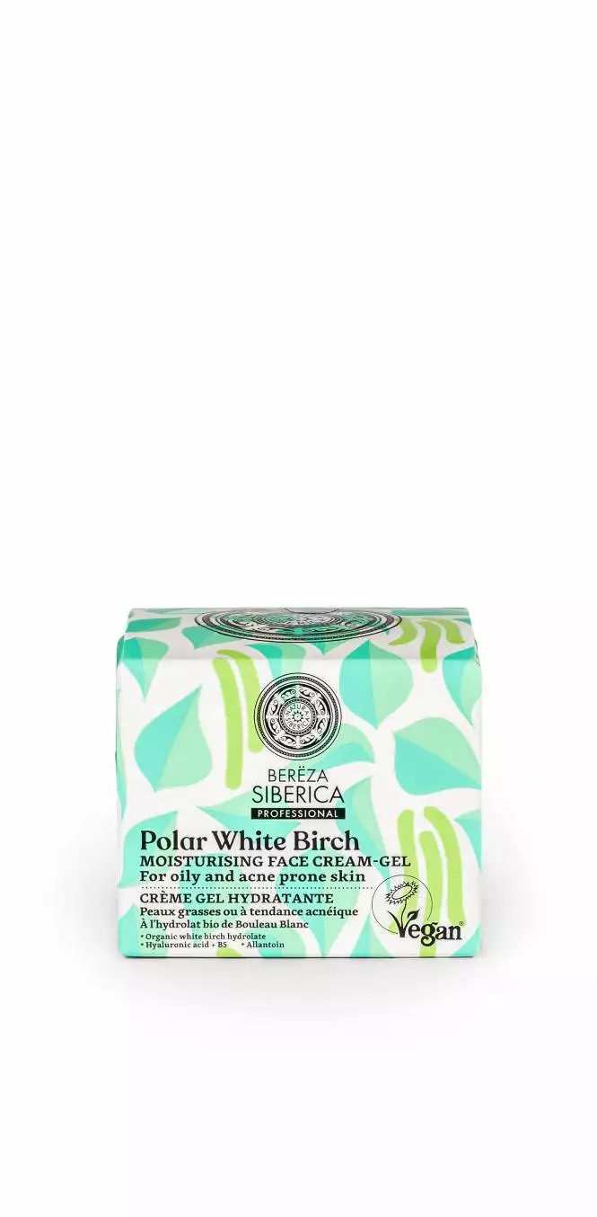 bereza siberica polar whitr birch moisturising face cream gel (50ml)