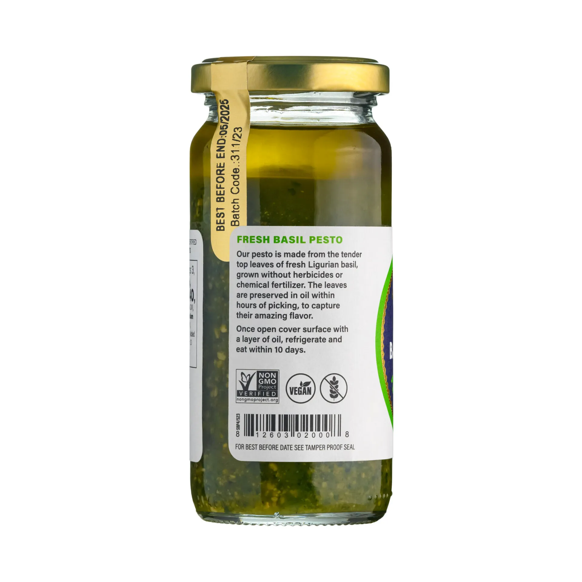fresh basil pesto label 1