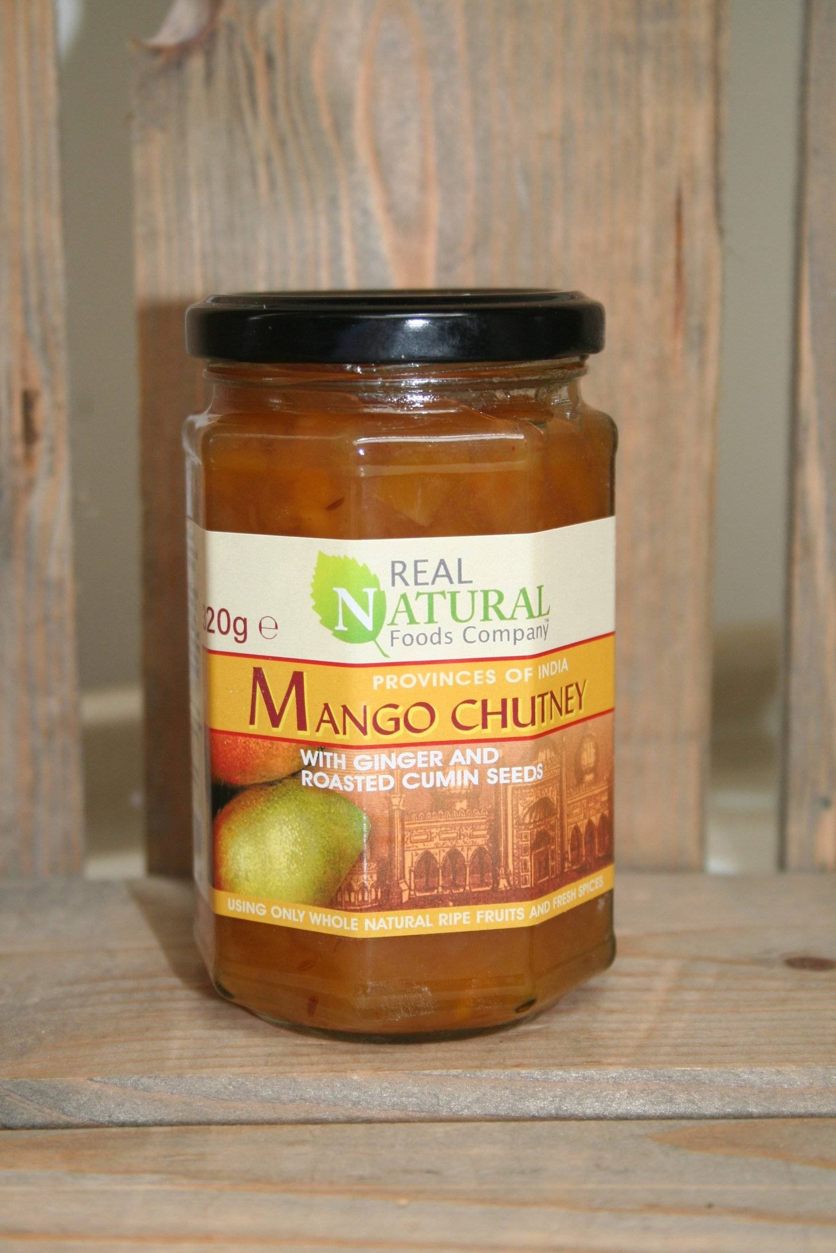 Real Natural Food Company Mango Chutney with ginger & roast cumin seeds