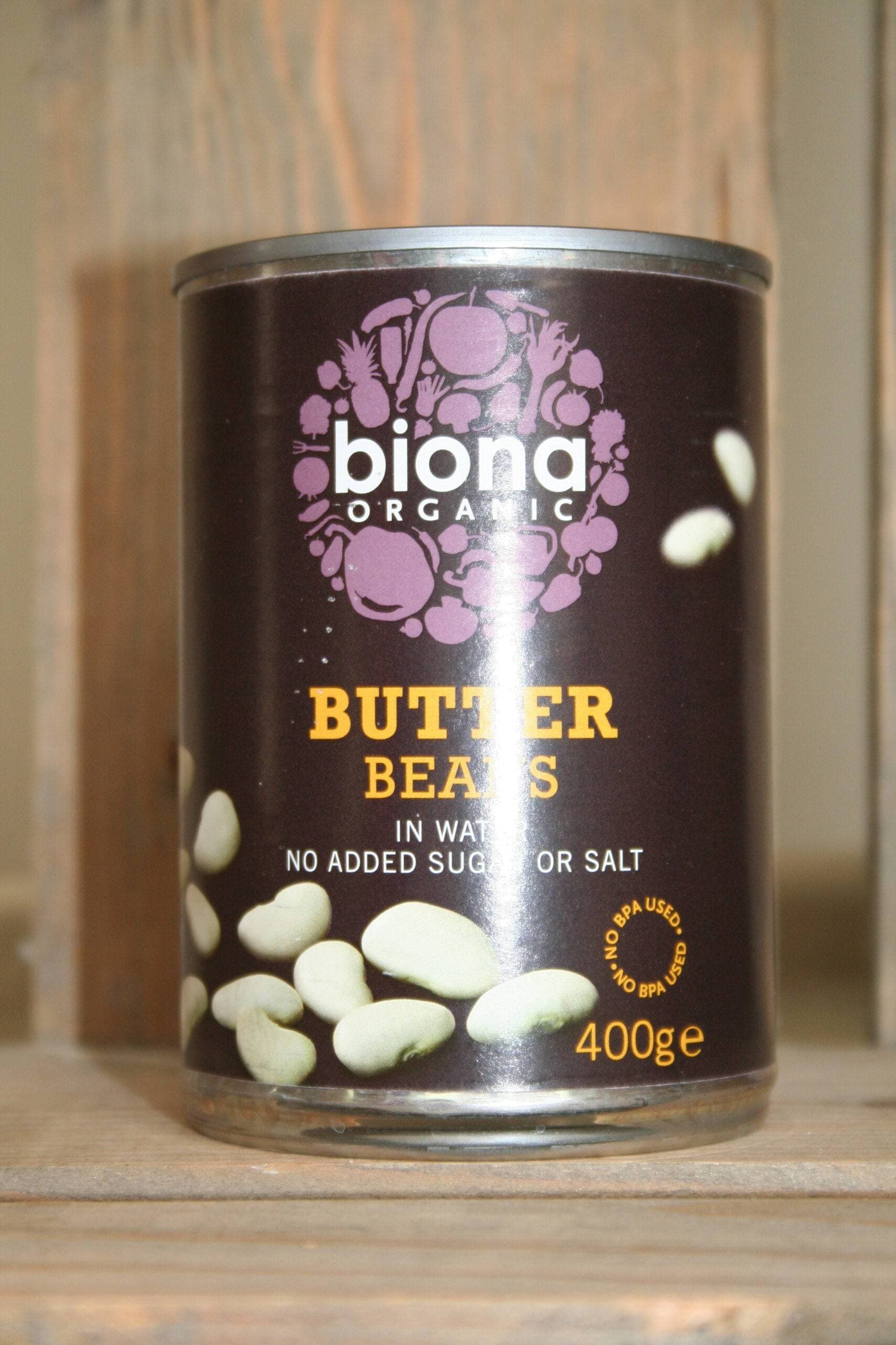 Biona organic butter beans in water