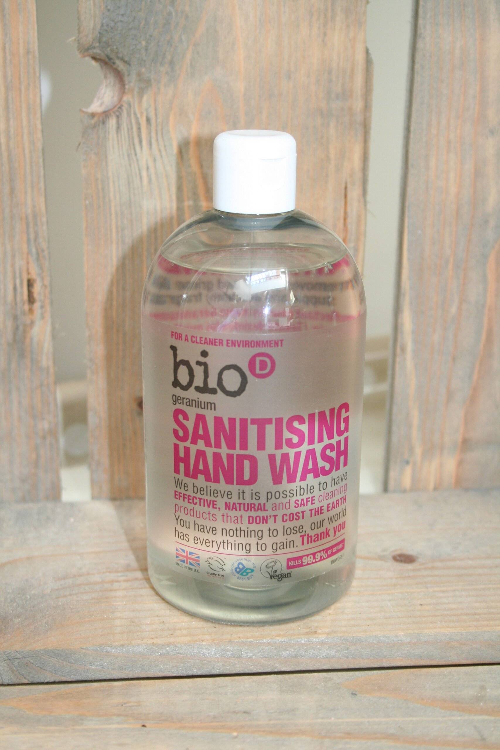 Bio D sanitising hand wash geranium