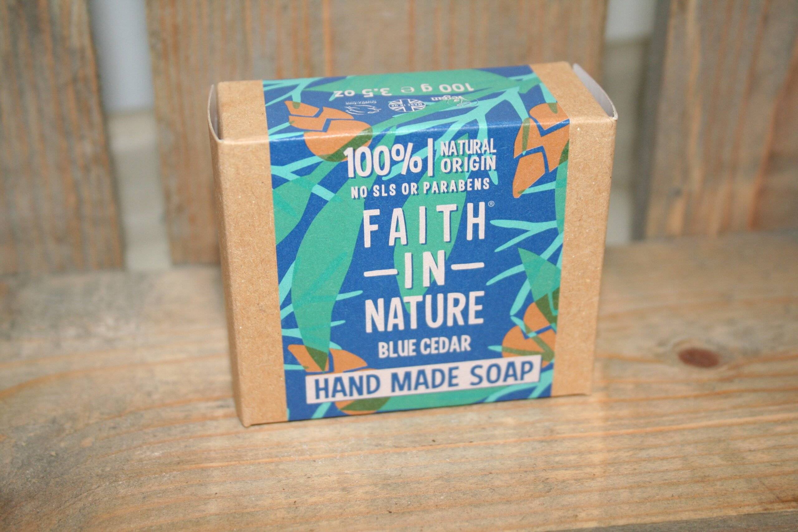 Faith in Nature soap blue cedar