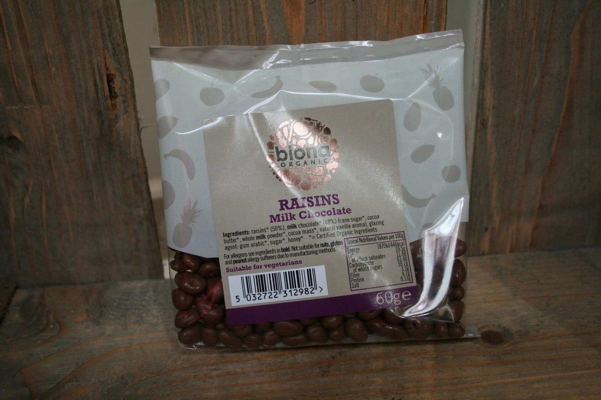 Biona organic chocolate raisins