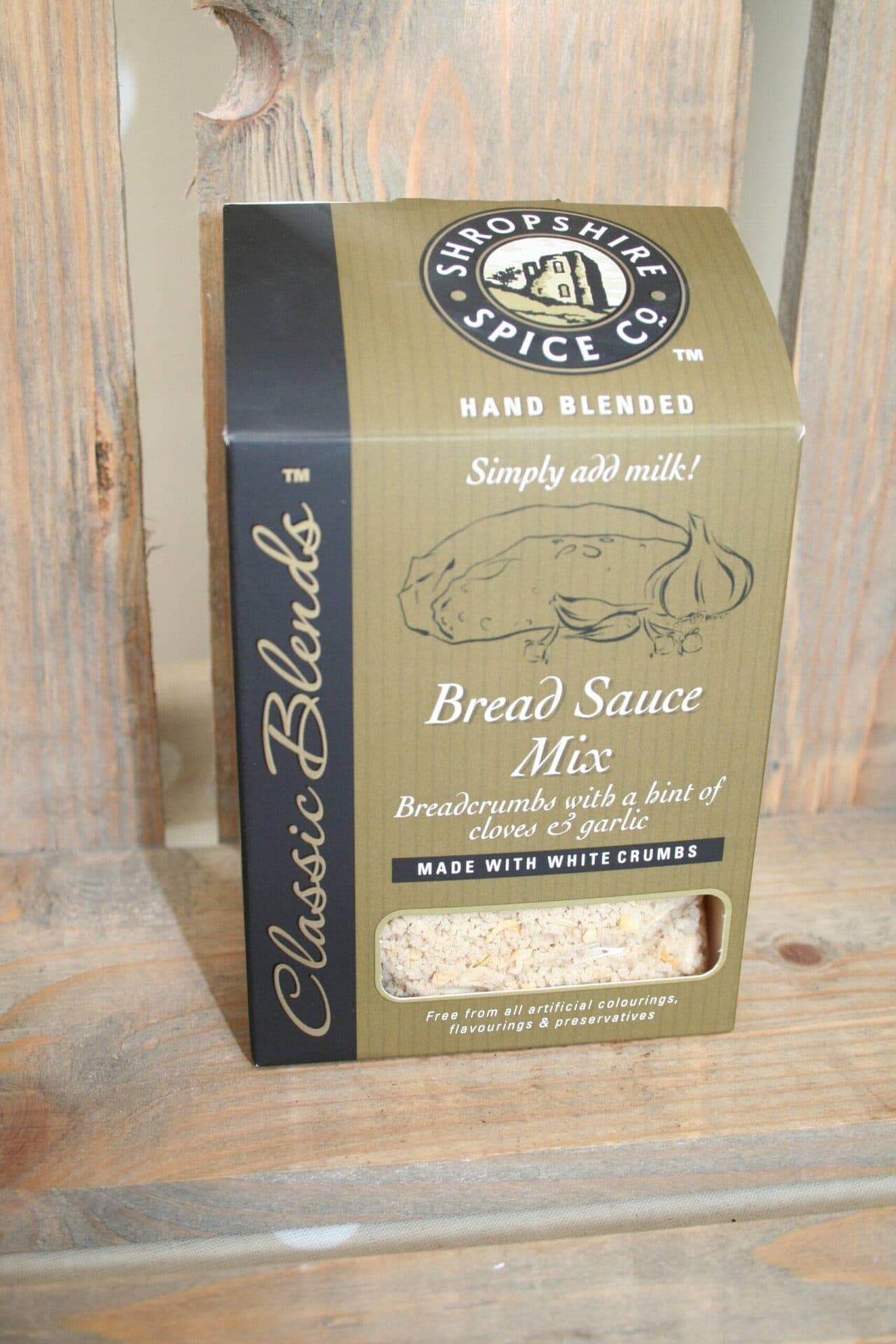 Shropshire Spice Co bread sauce mix with white crumbs