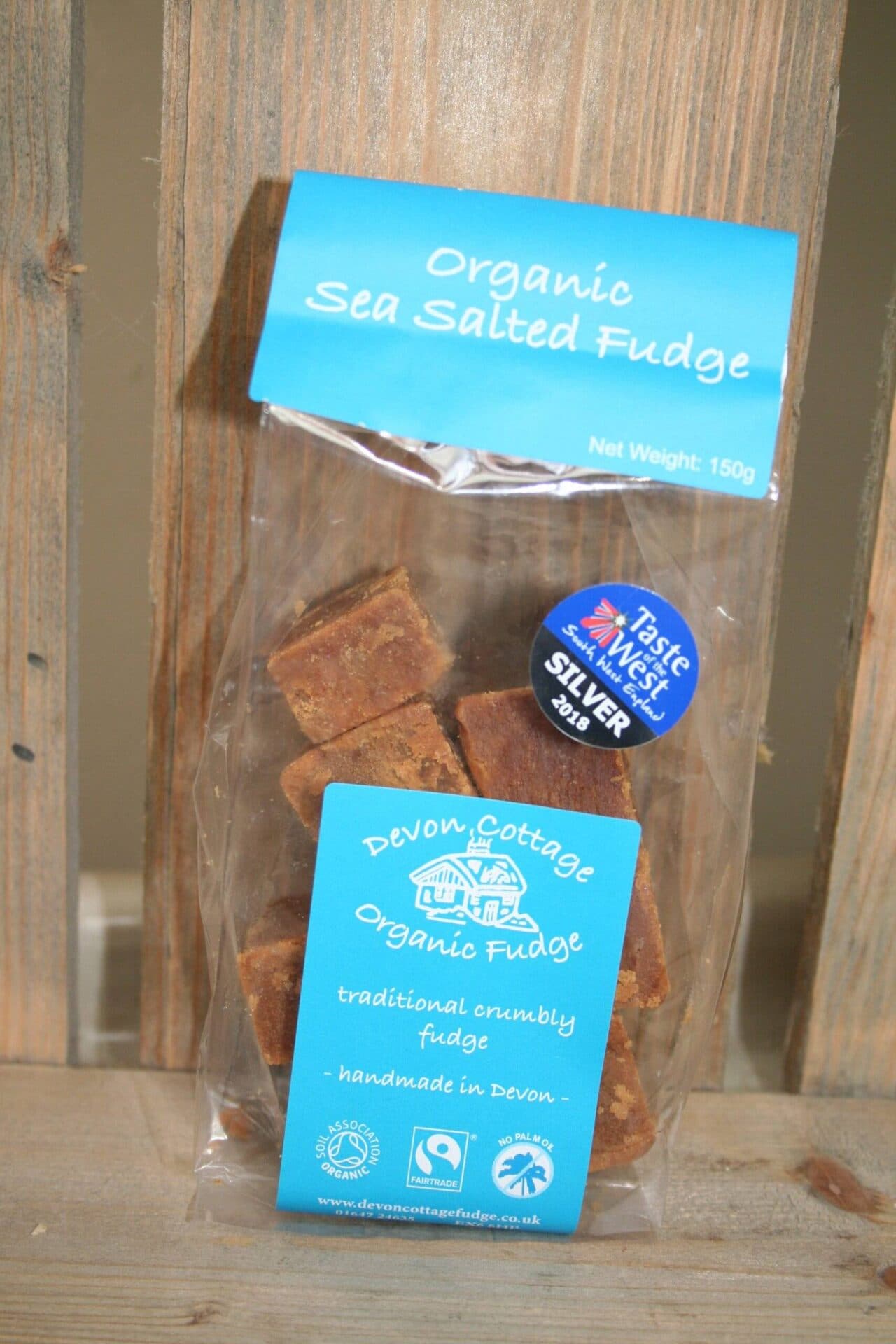 Devon Cottage organic sea salted fudge