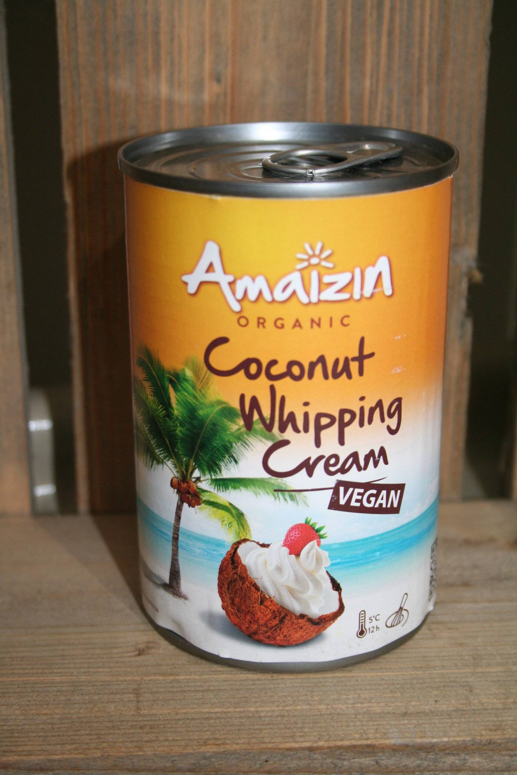 Amaizin organic coconut whipping cream vegan