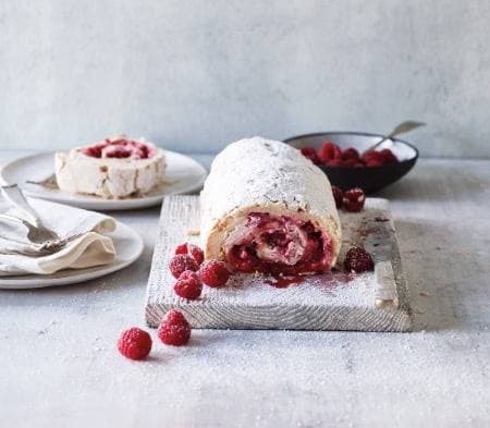 Cook frozen food raspberry pavlova