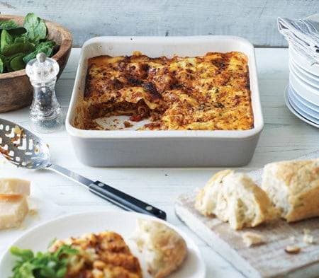 Cook frozen food lasagne al forno